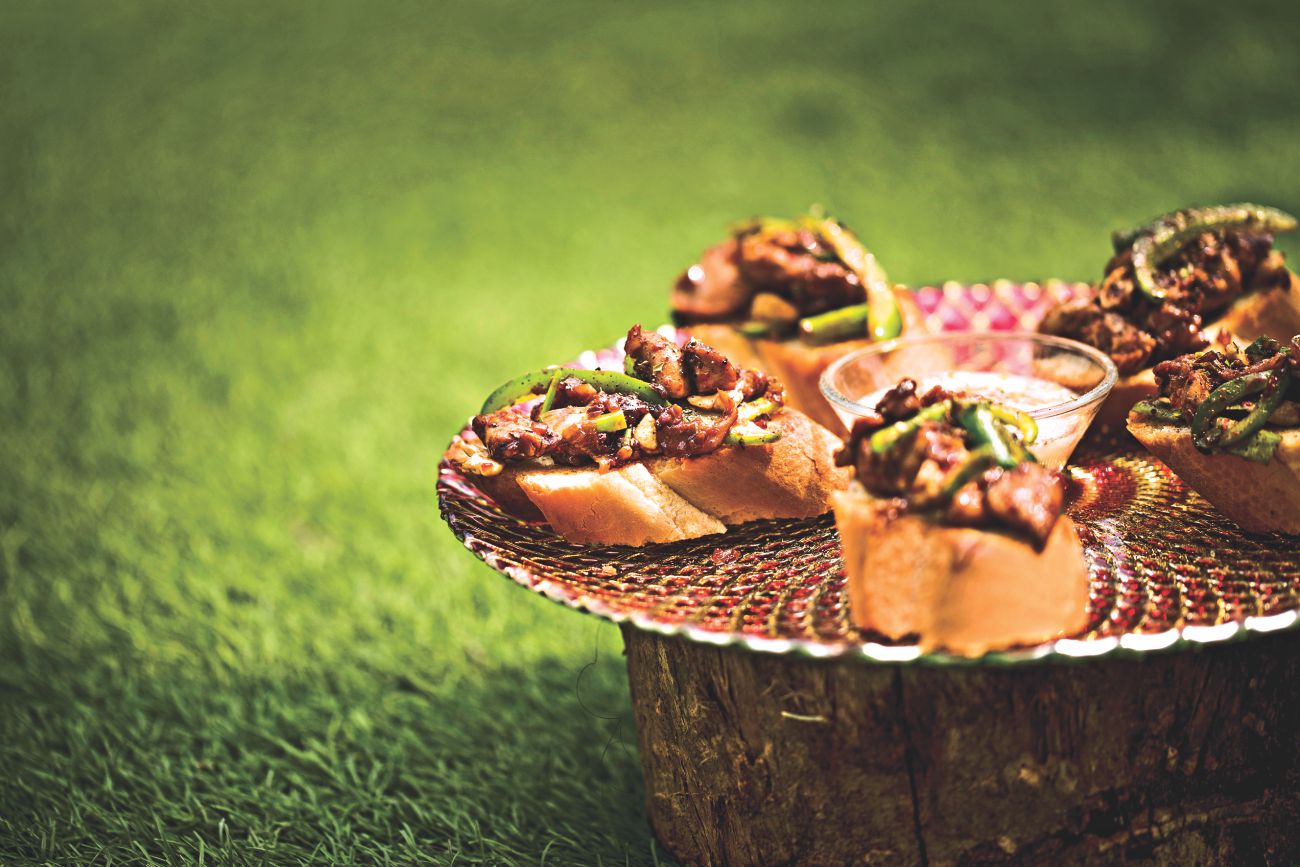 CAJUN CHICKEN BRUSCHETTA
