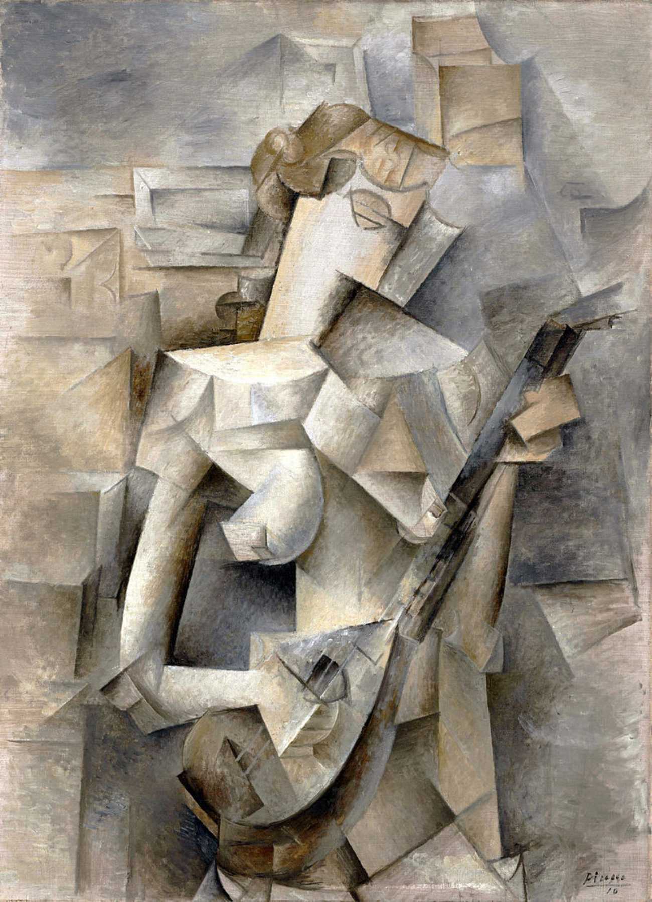 Girl with the Mandolin, 1910 by Pablo Picasso