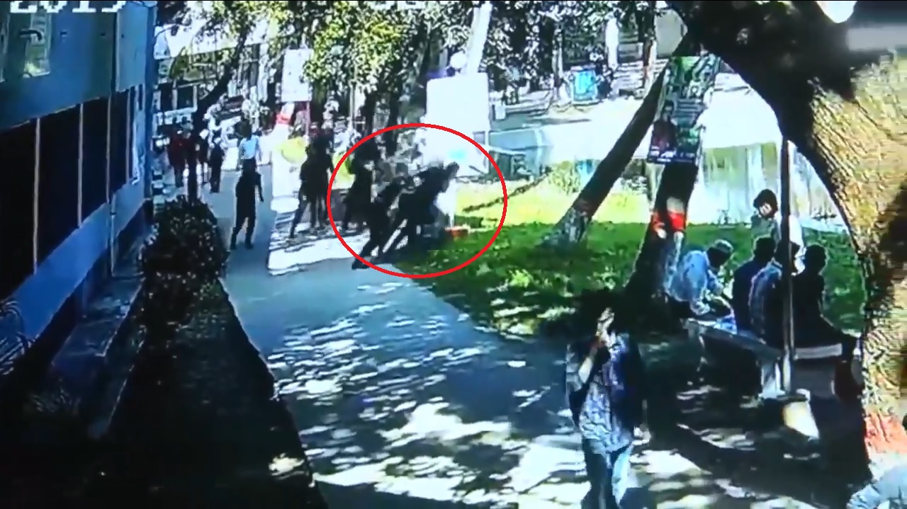 BCL activists push principal into a pond