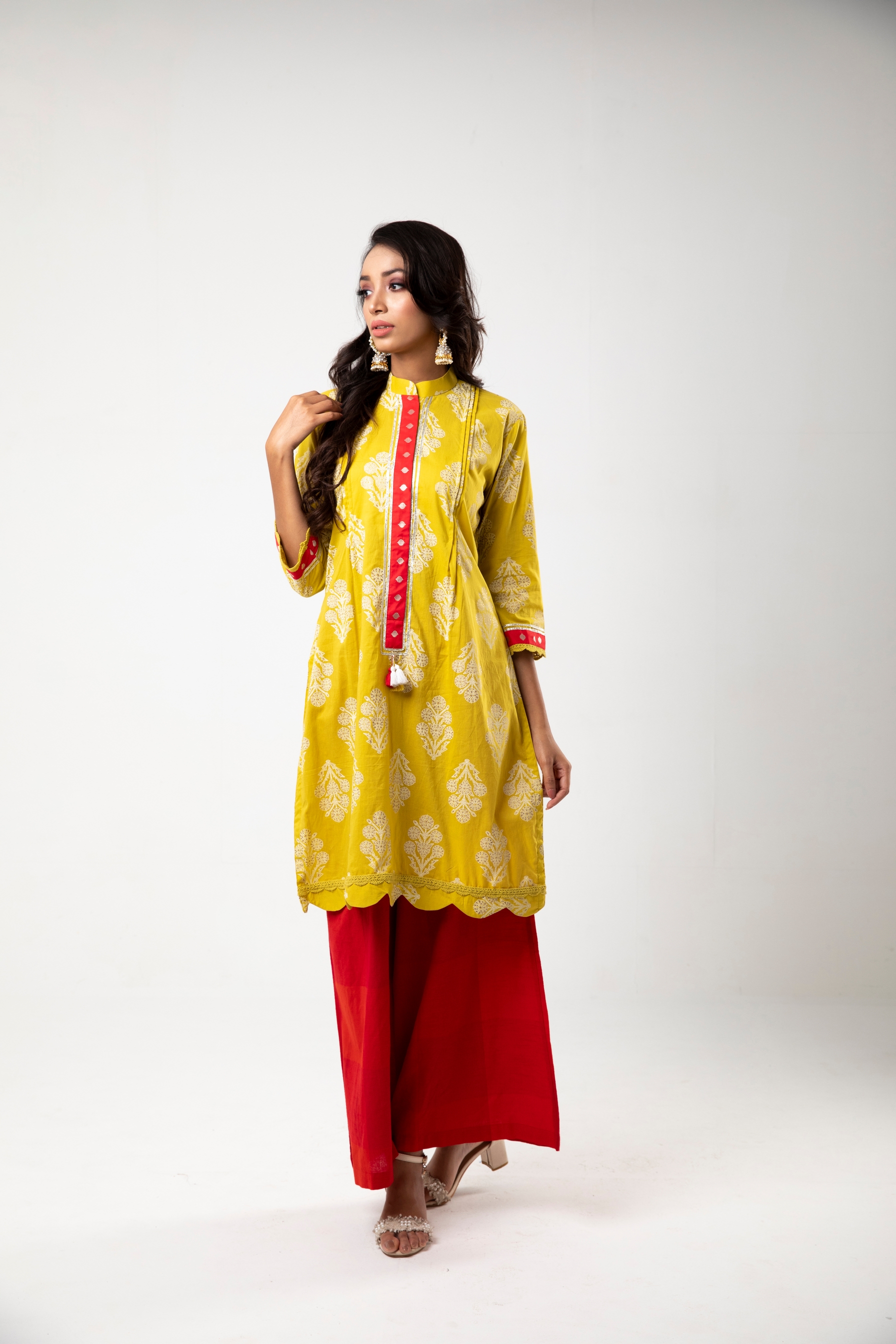 yellow kurti