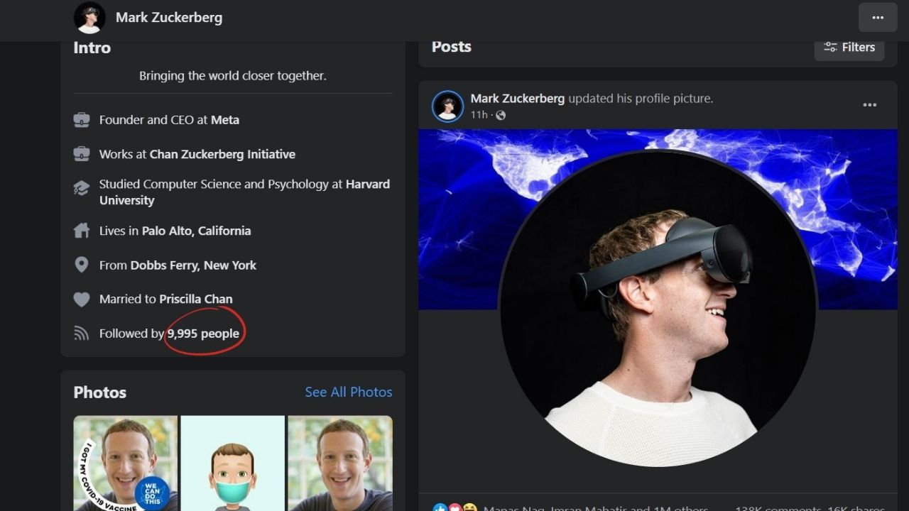 Facebook follower numbers dropping mysteriously, even for Zuck 
