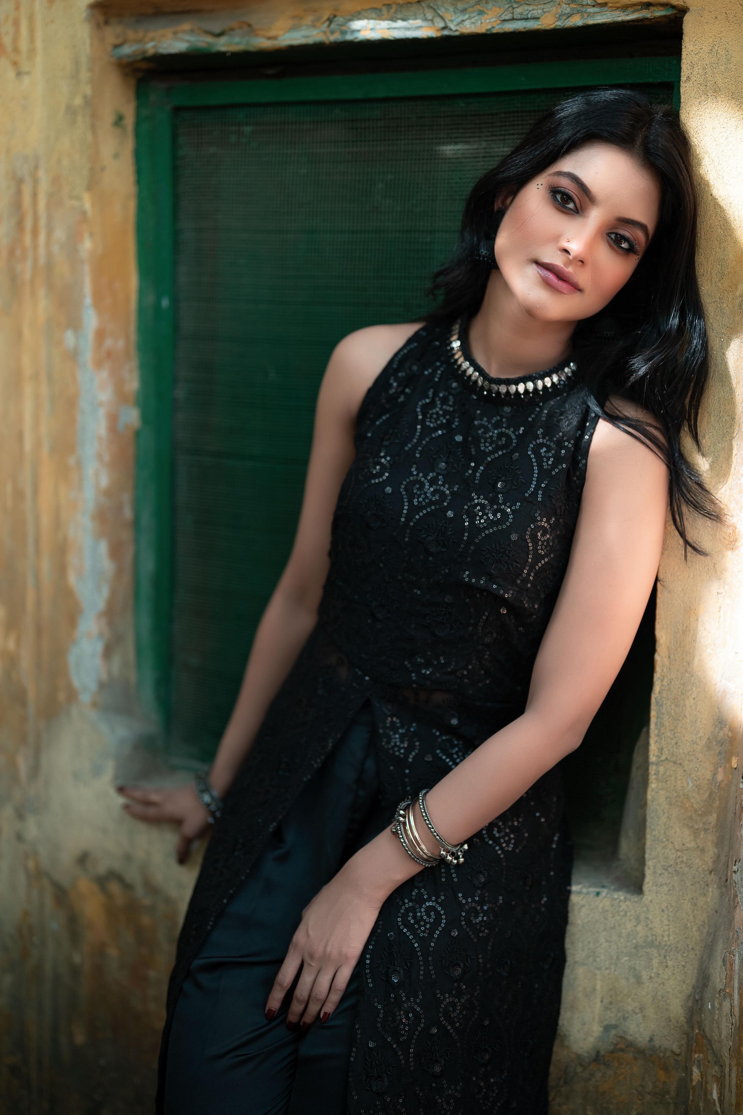 Nazifa Tushi in Blue  Button Lifestyle