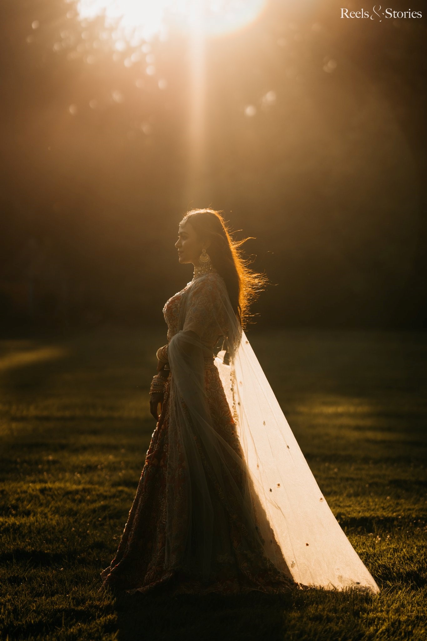 silhoutte bride