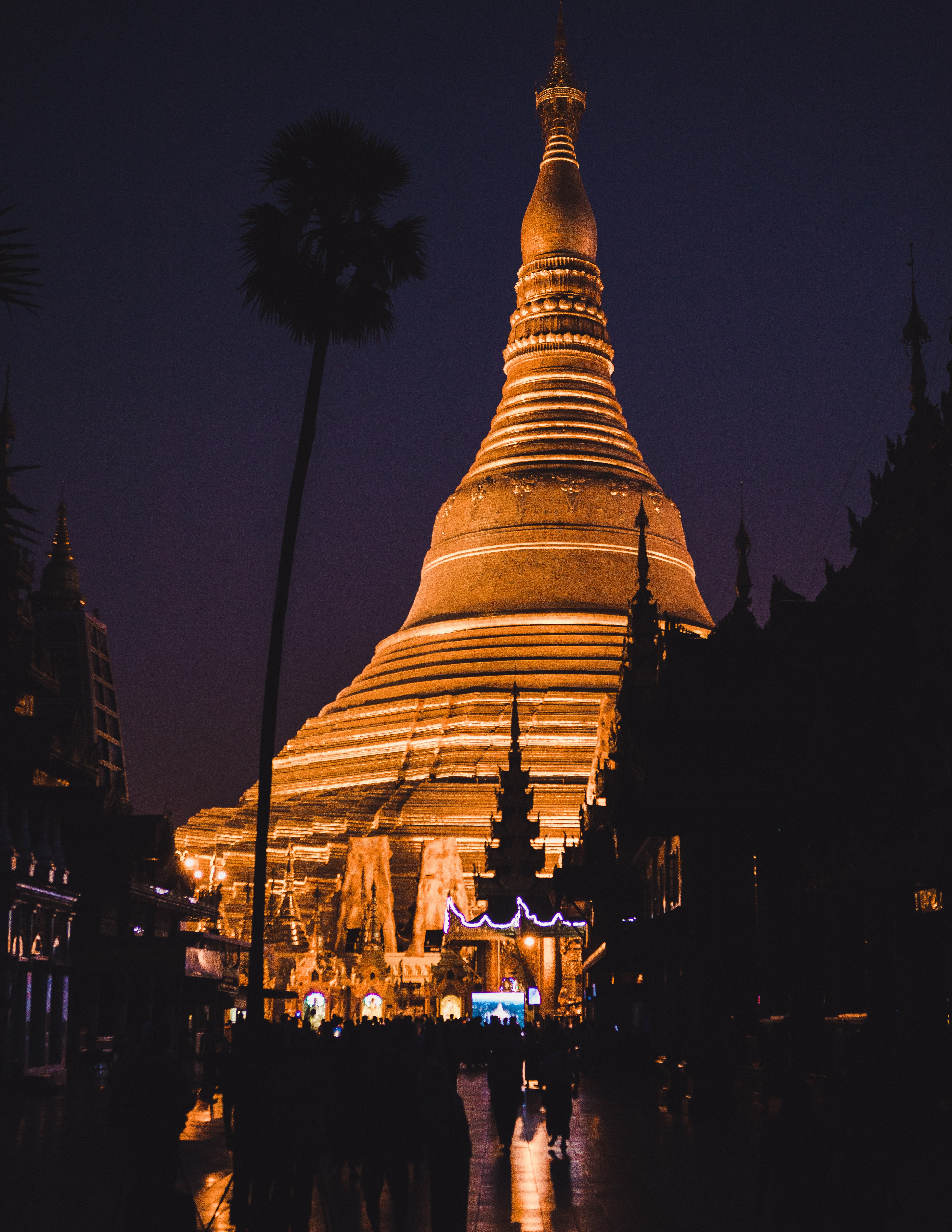 Shwedagon Pagoda in Yangon, Myanmar
