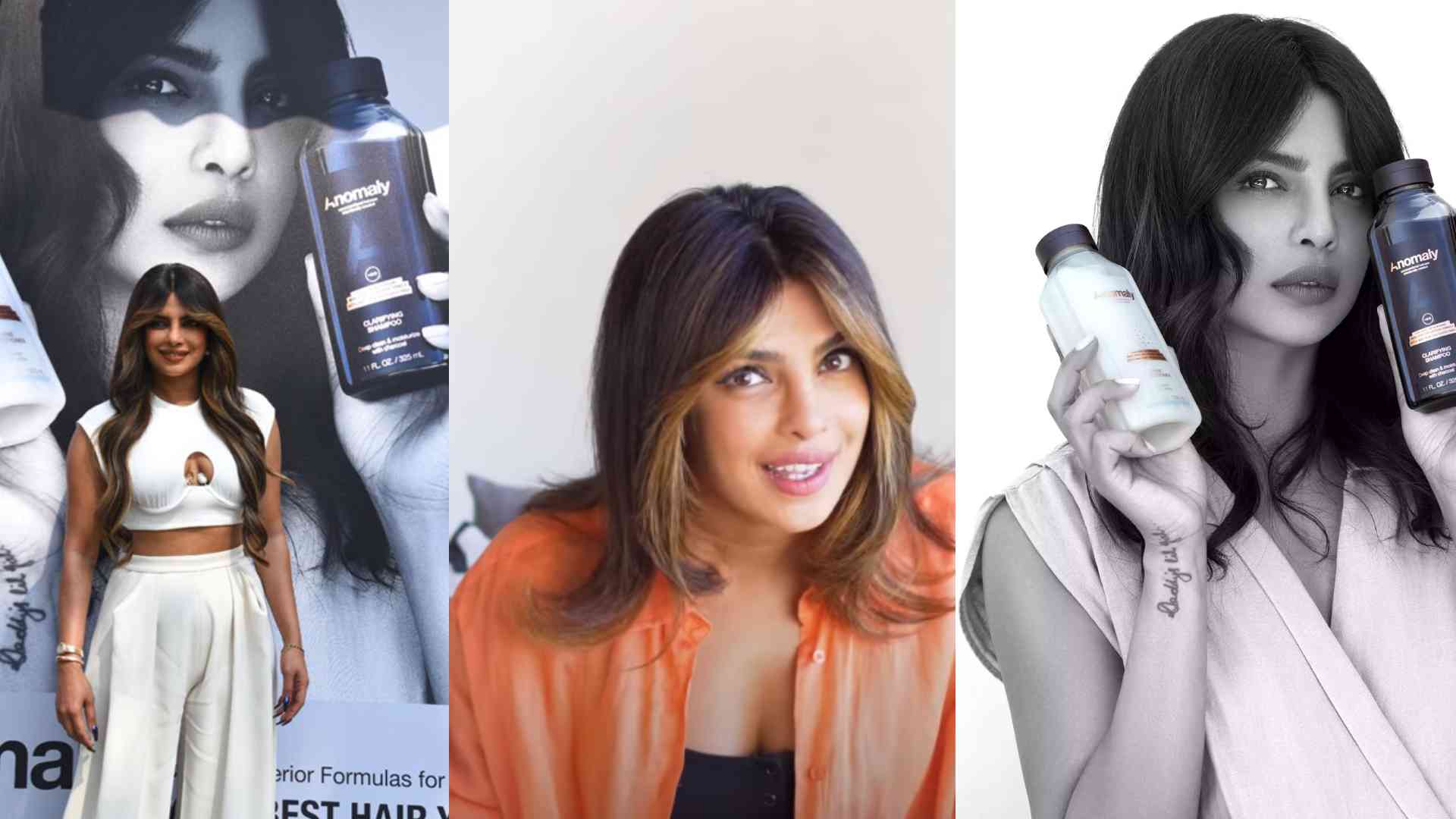 Priyanka promotes haircare brand while wearing extensions