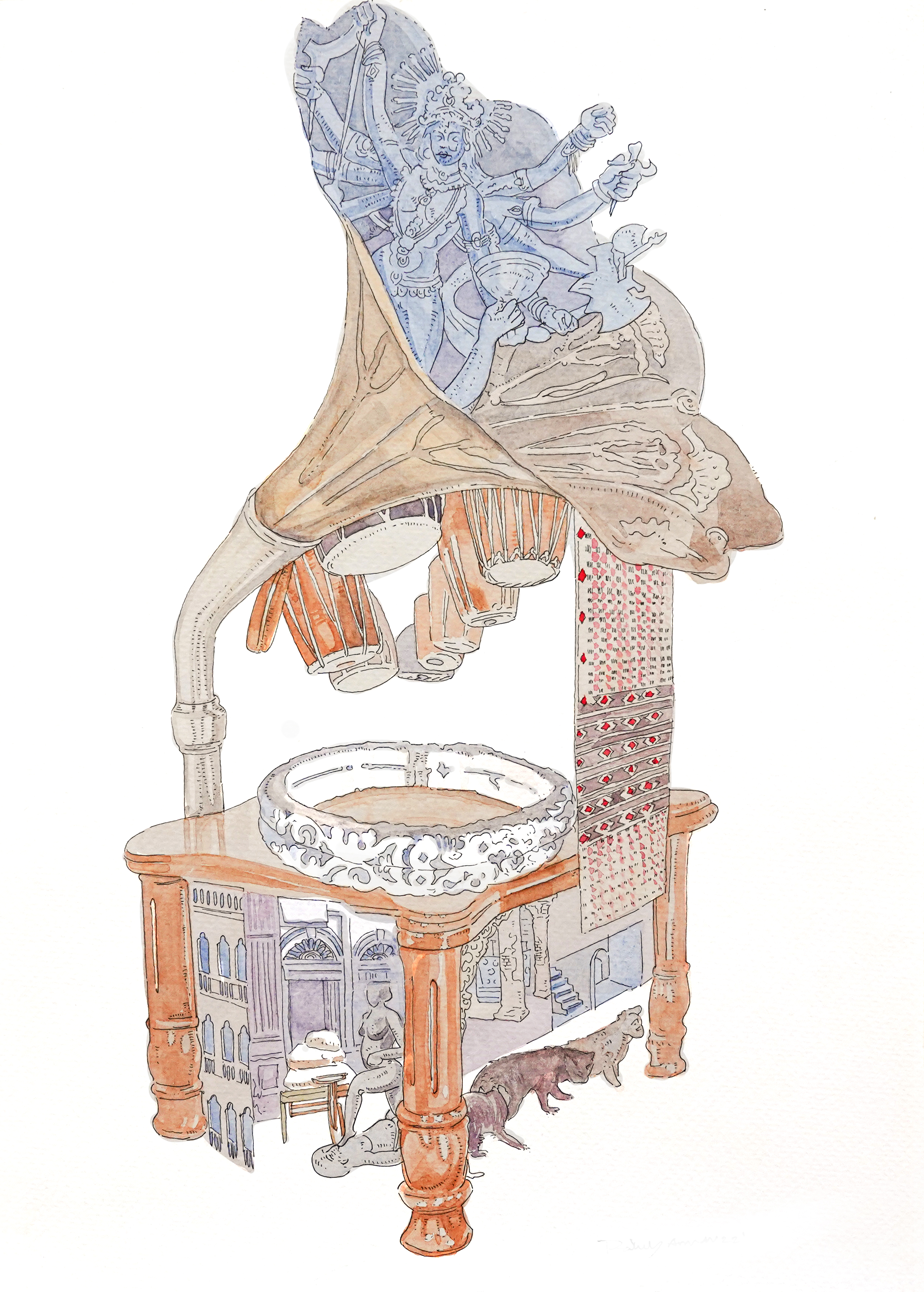 old_town_rakibul_anwar_watercolour_pen_on_paper_25.4_x_30_cm_2022.jpg