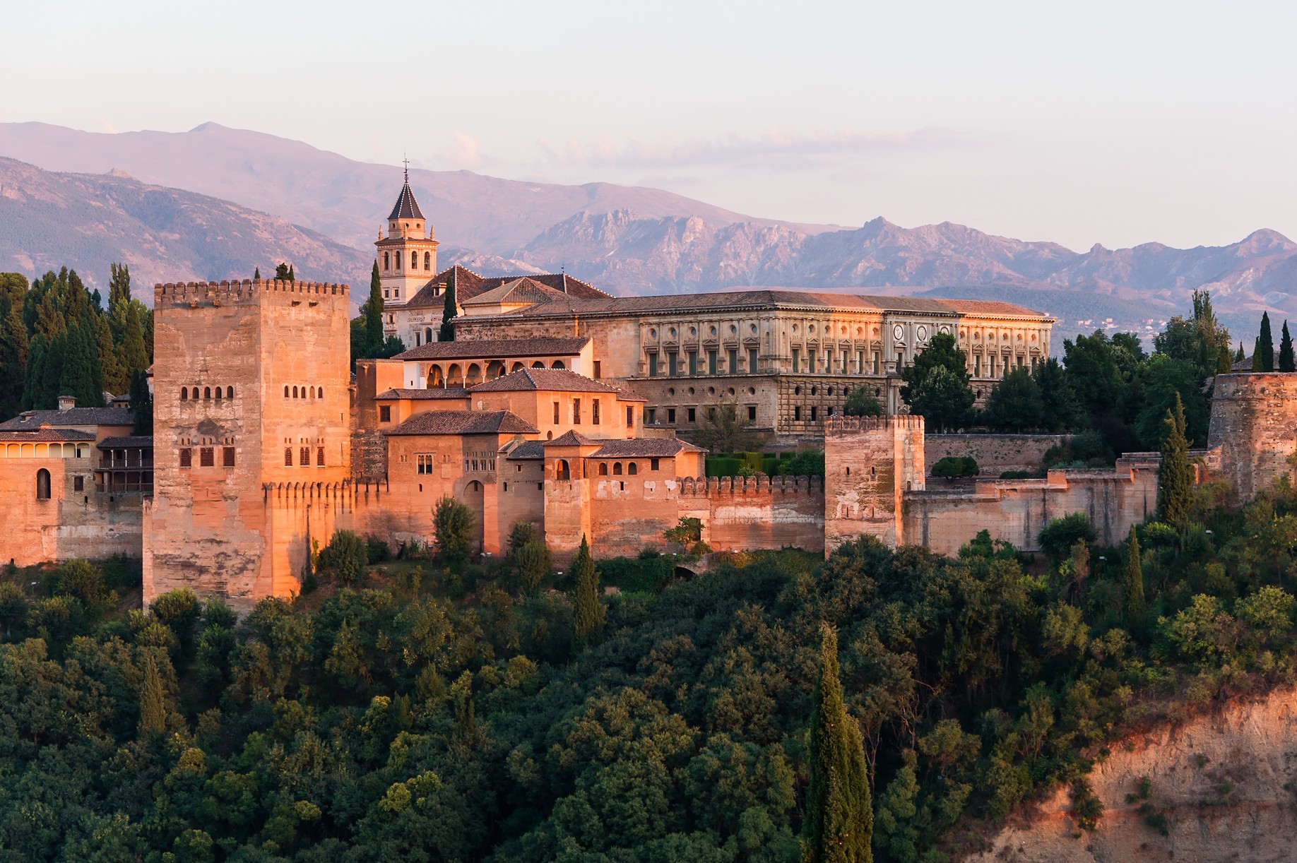 Alhambra, Granada, Spain 7 most beautiful palaces in the world to visit