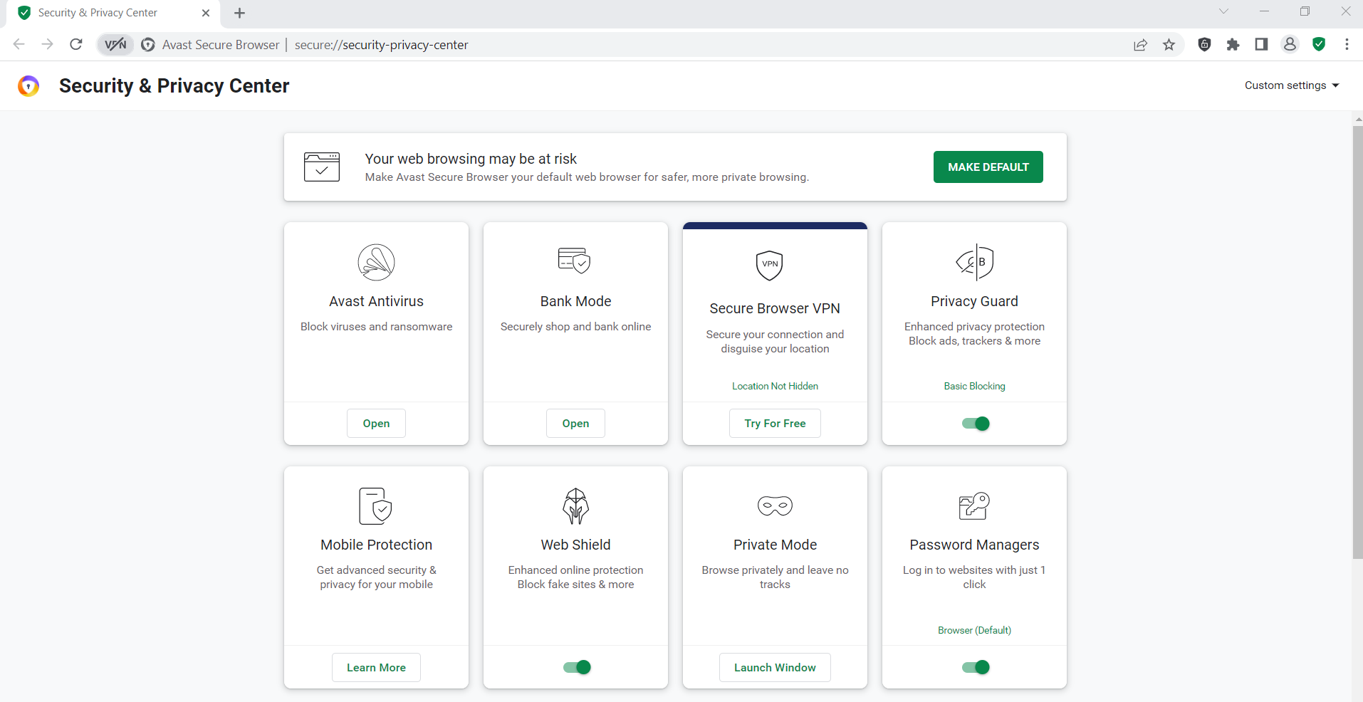 Avast Secure Browser