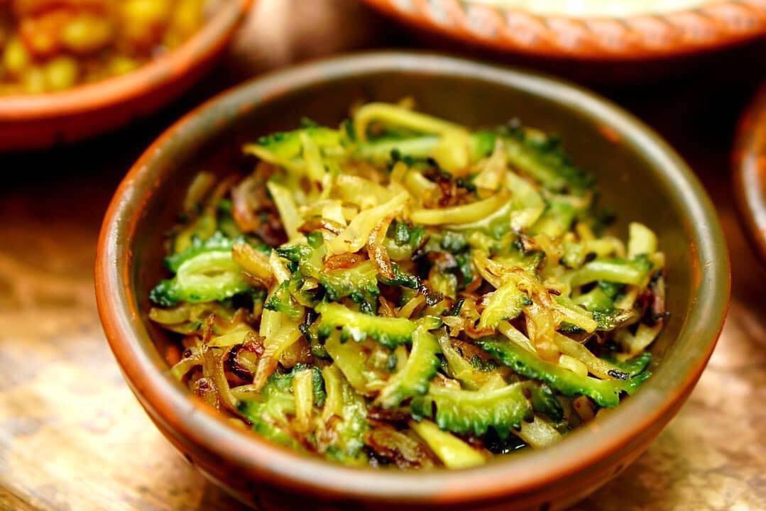 fried bitter gourd with potatoes Vegan recipes you can try