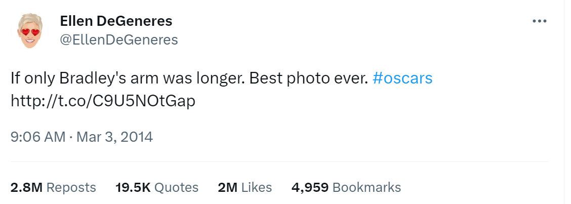 Ellen tweet