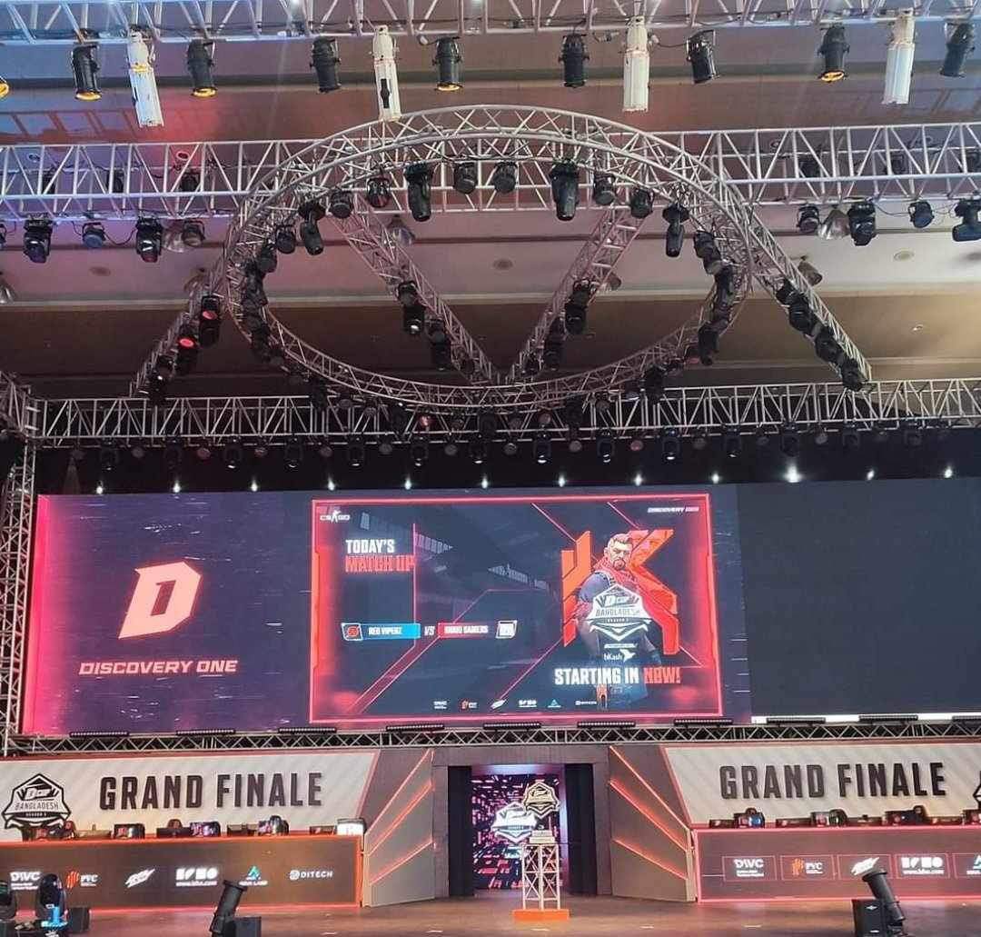 The stage for the grand finals