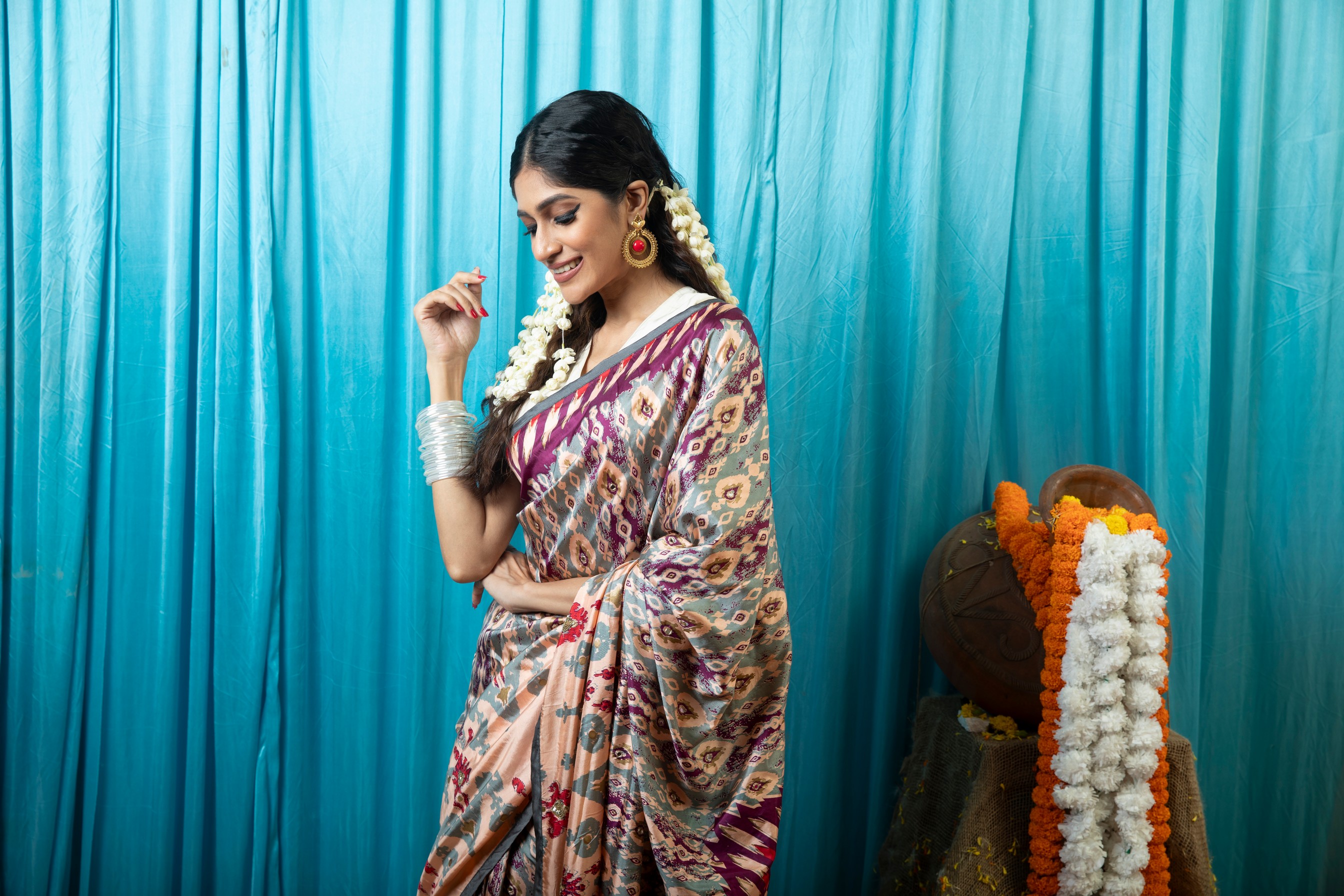 Vibrant colours of Puja celebrations