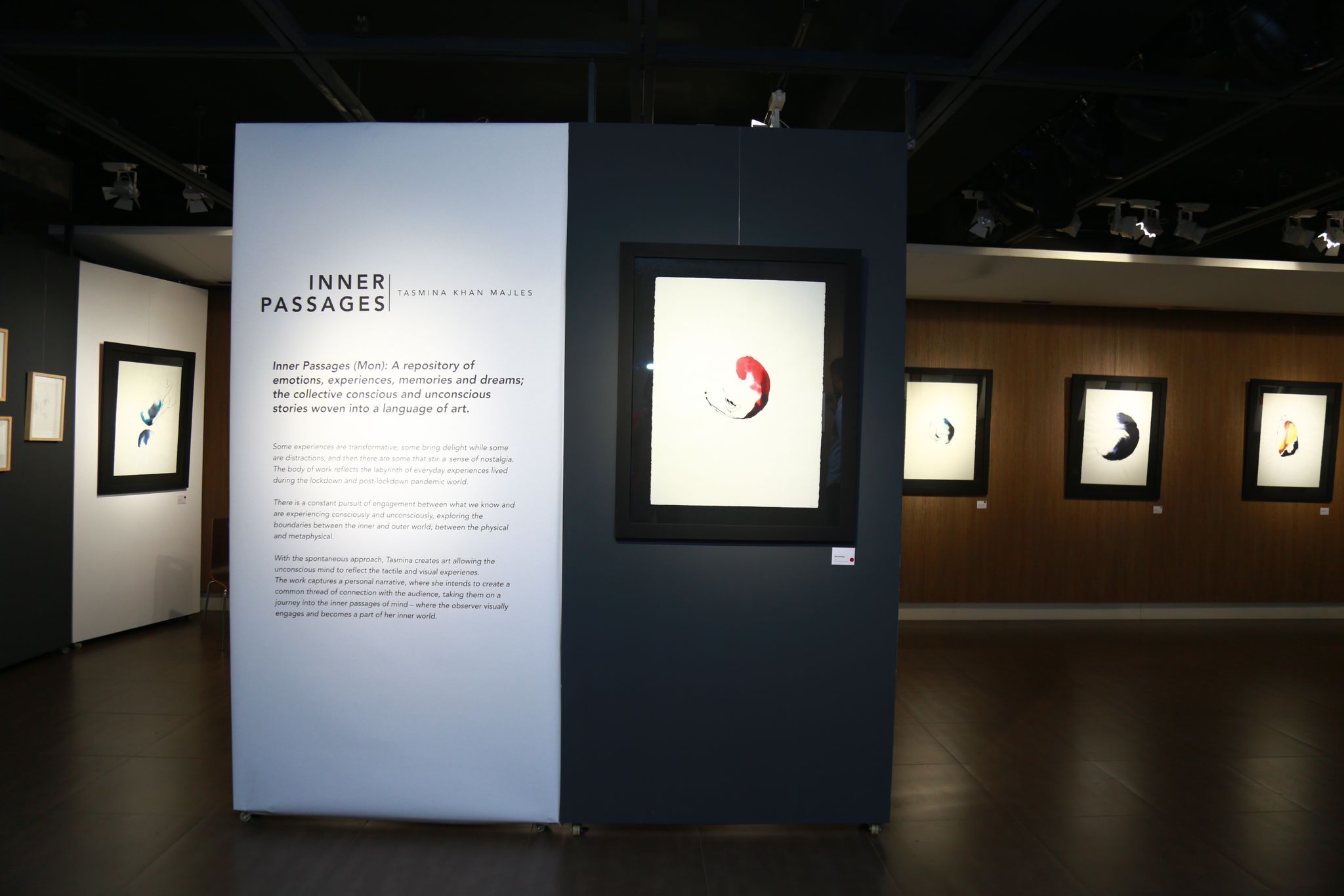 Ink, charcoal, and watercolours: Inner Passages by Tasmina Khan Majles