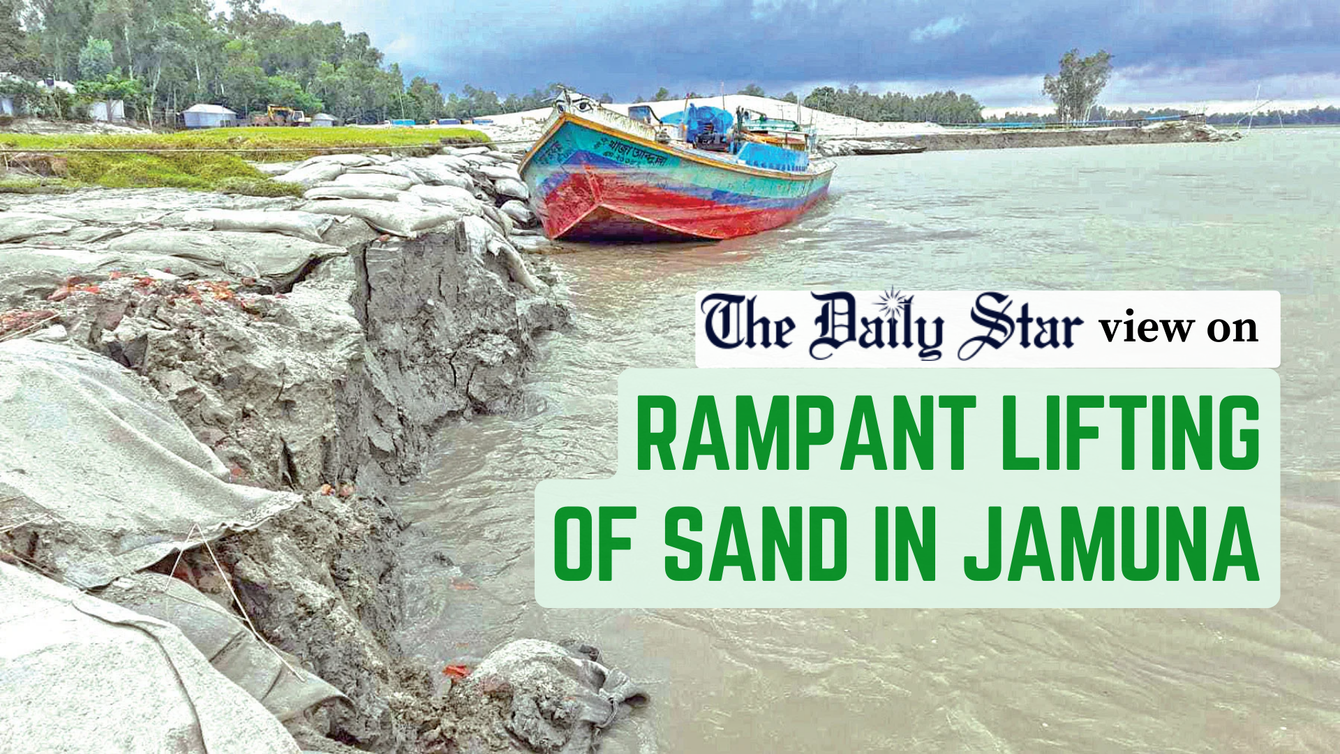 Shall we just bow to illegal sand lifters?