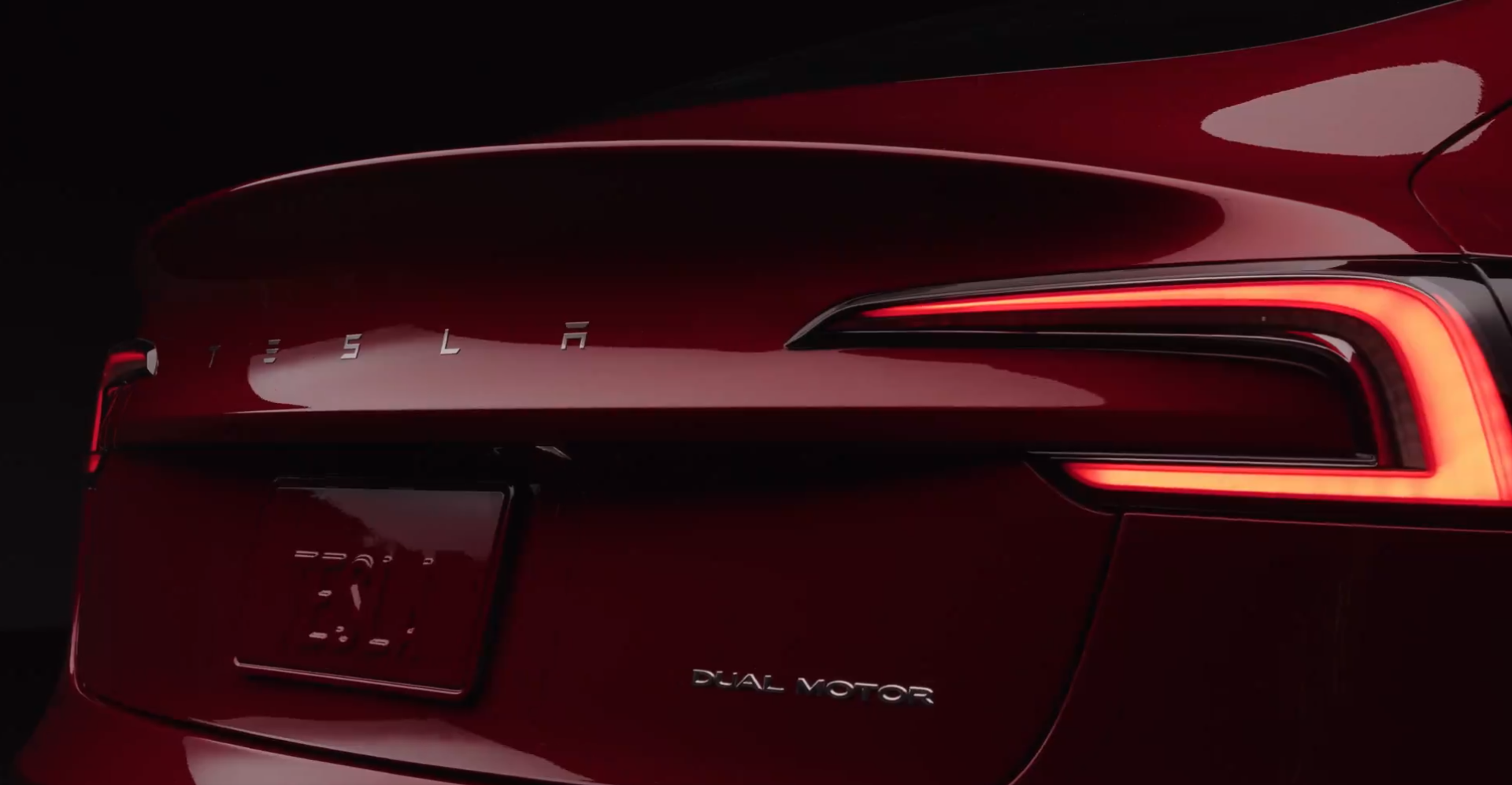 Tesla Model 3 back new