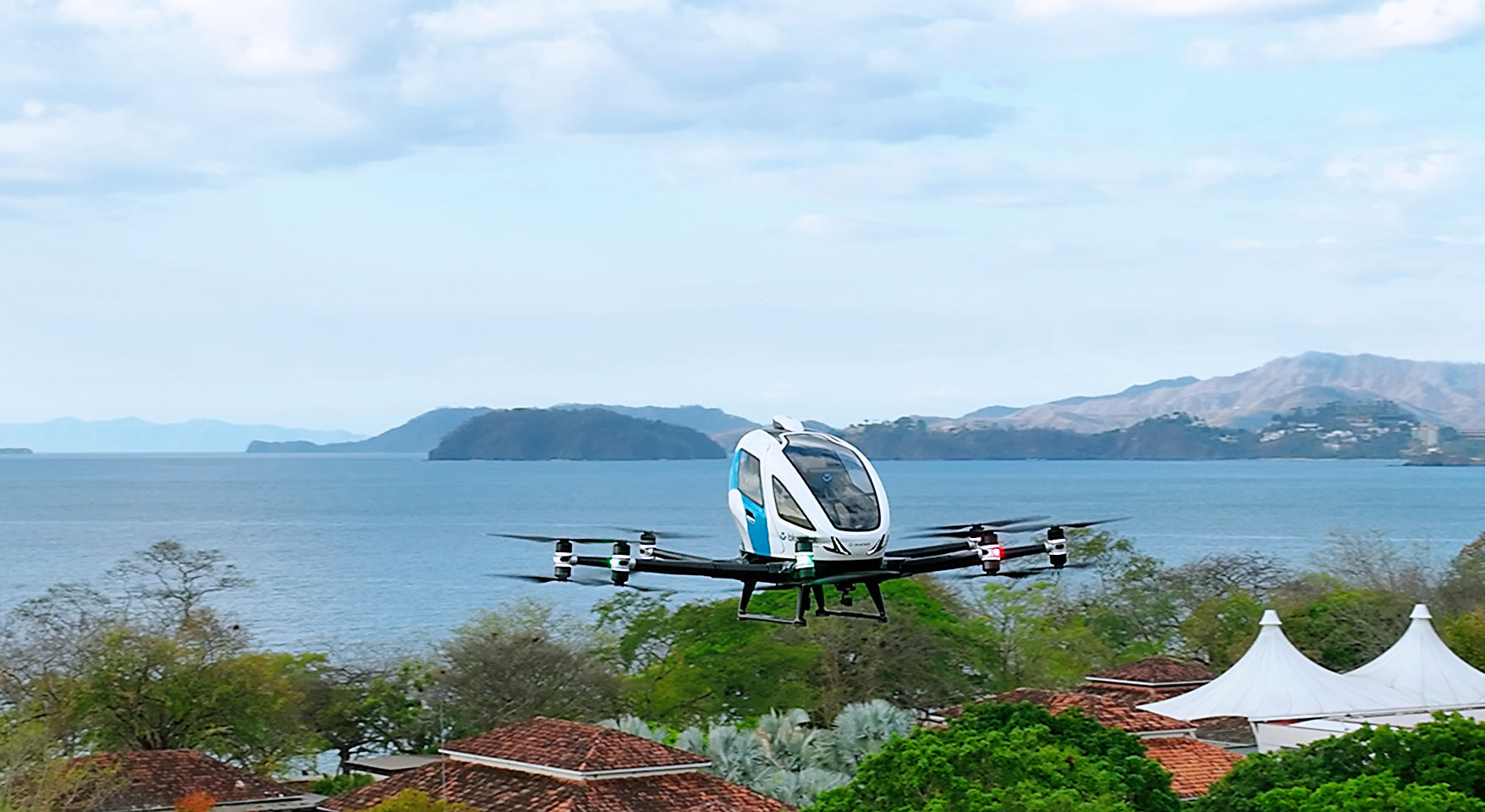 Flying taxi debut flight
