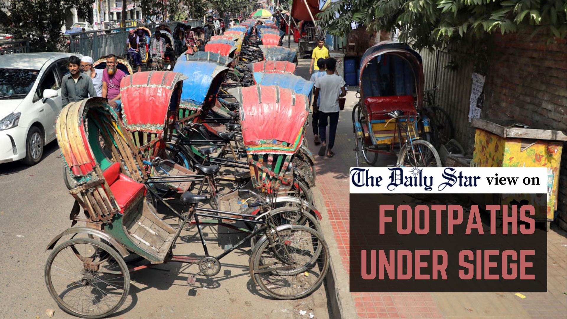 Reclaim footpaths on Green Road