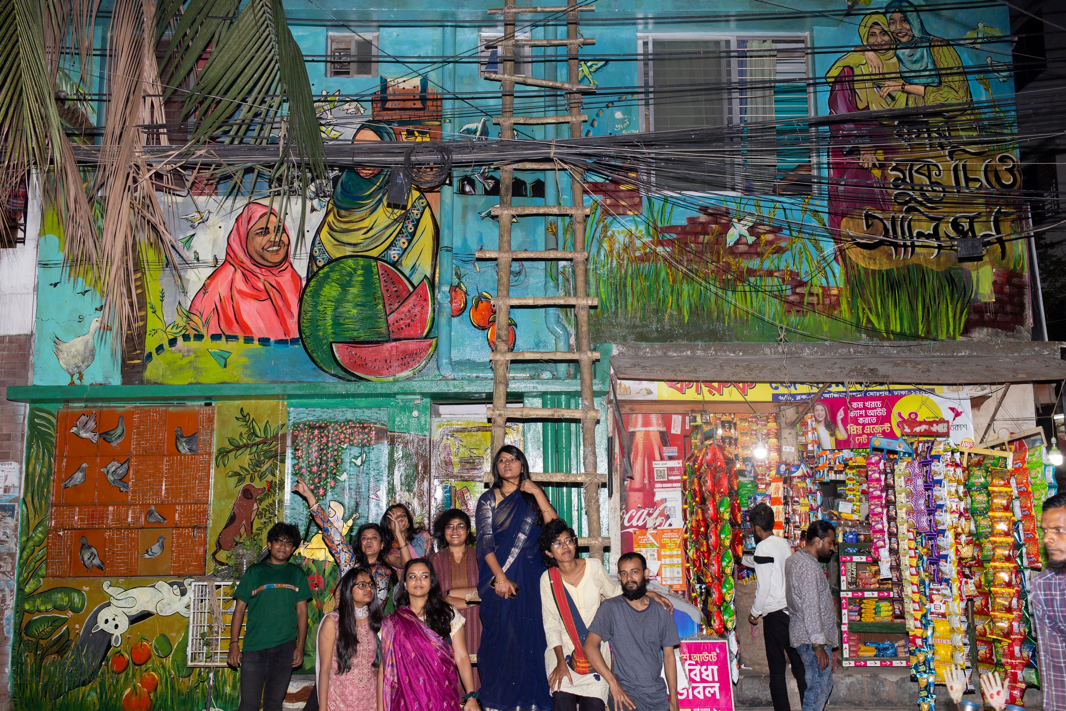 Bangladeshi female artists celebrate everyday heroines with inspiring mural 