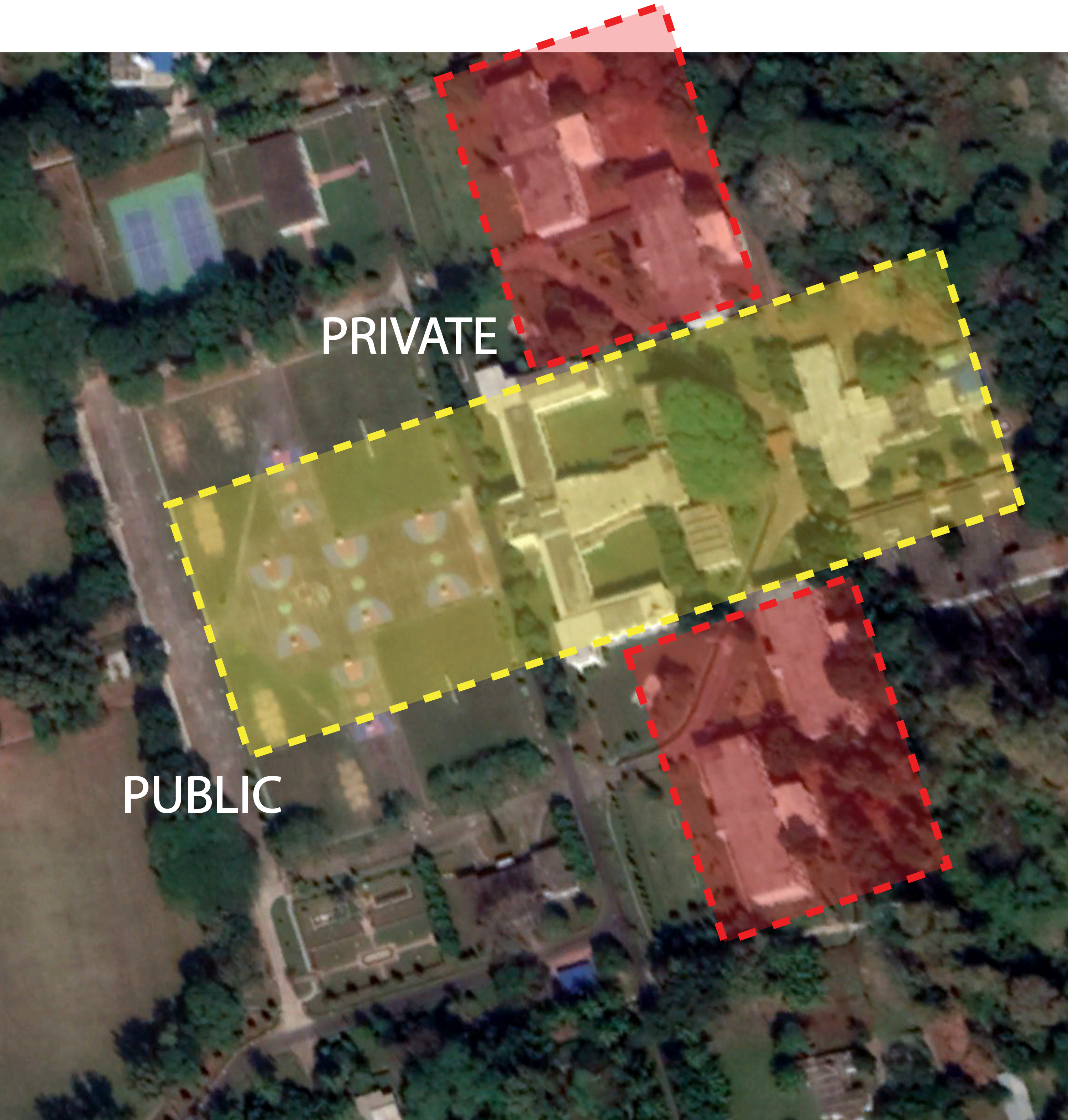 Fig. 2 Separation of Public and Private Areas