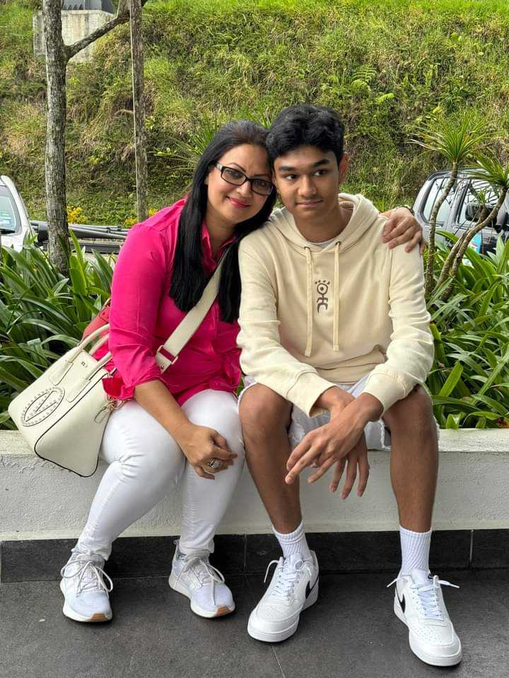 Richi with son