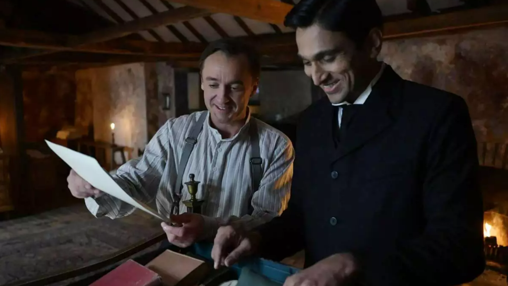 Pratik Gandhi and Tom Felton's photos from ‘Gandhi’ spark interest online