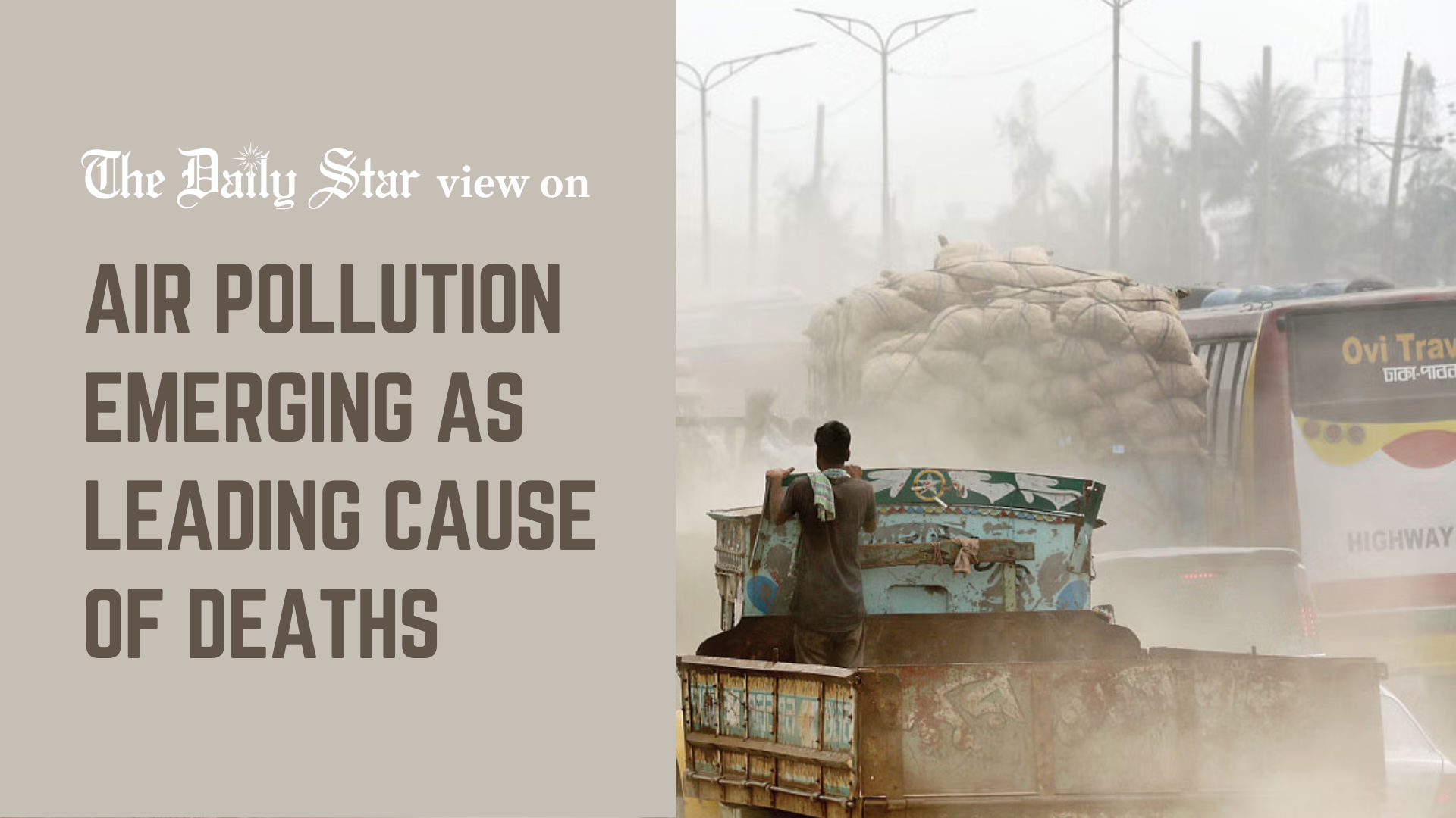 Air pollution is now the biggest killer in Bangladesh 