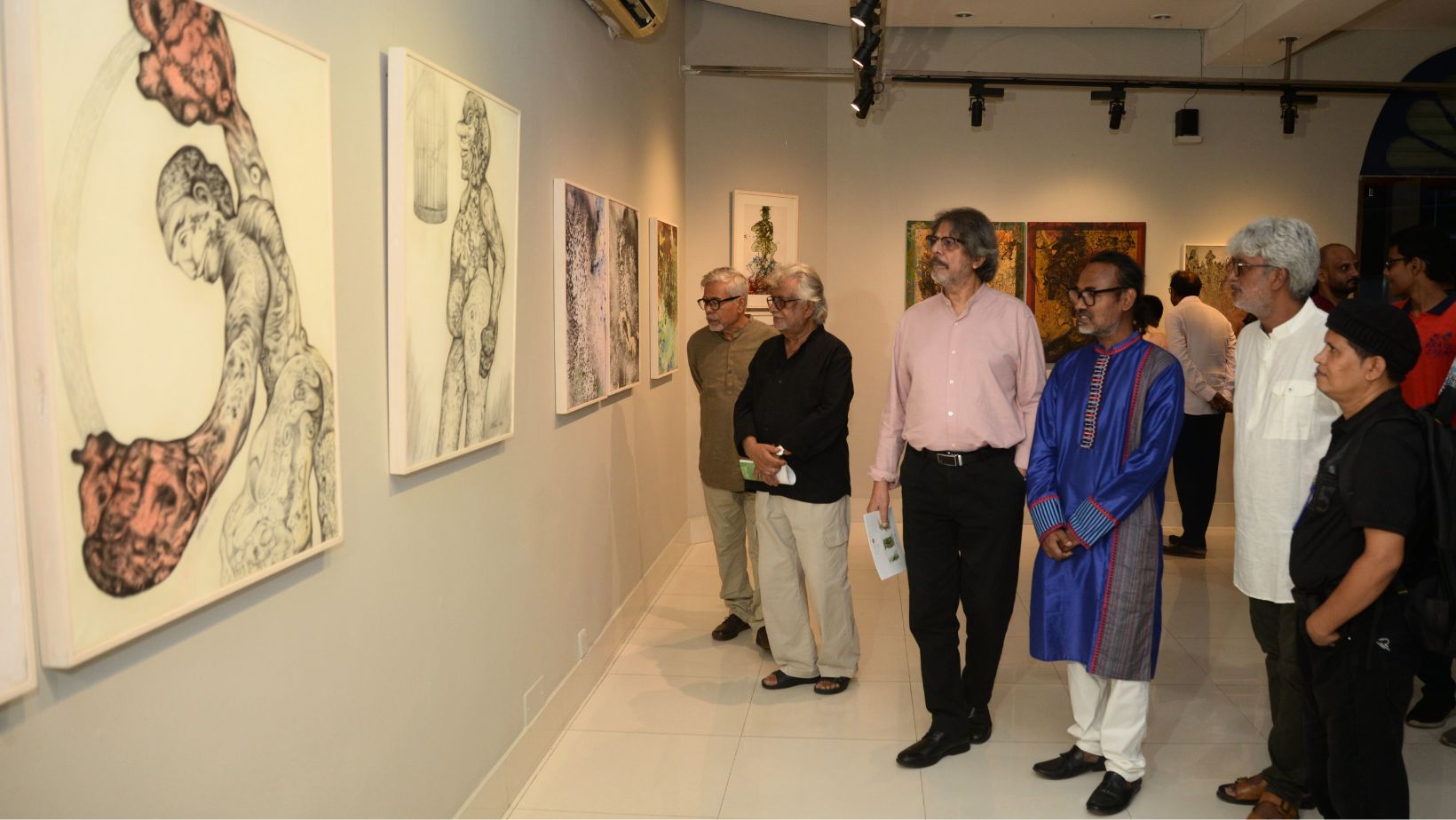 Uttam Kumar Roy’s solo exhibition unveils reality through fiction 