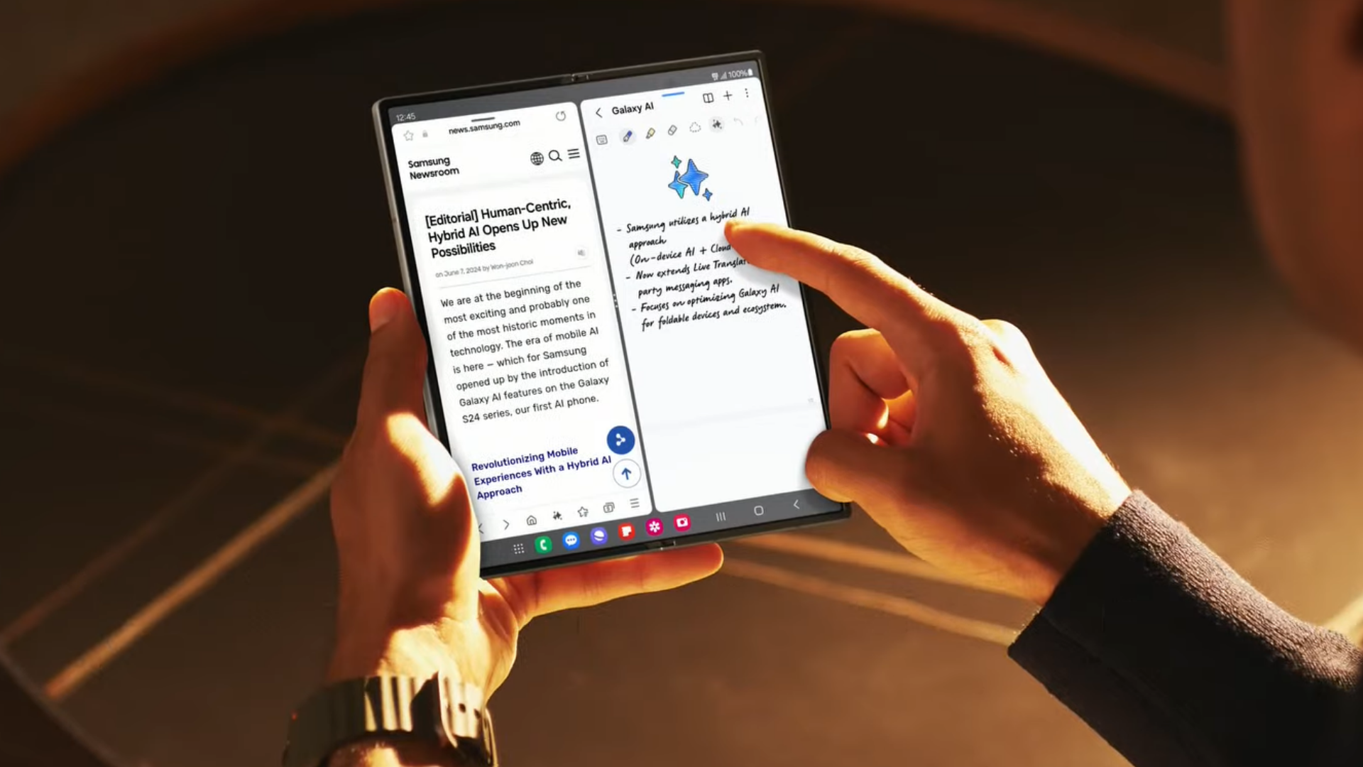 Samsung Galaxy Z Fold 6 on hand