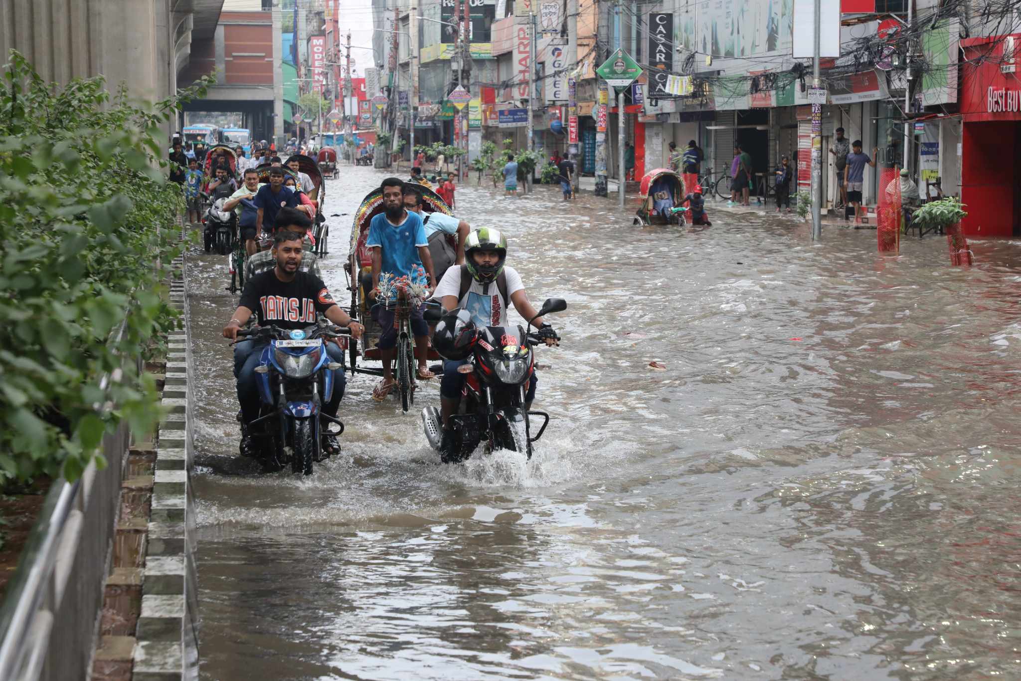 water Logging in Dhaka after heavy rainfall
