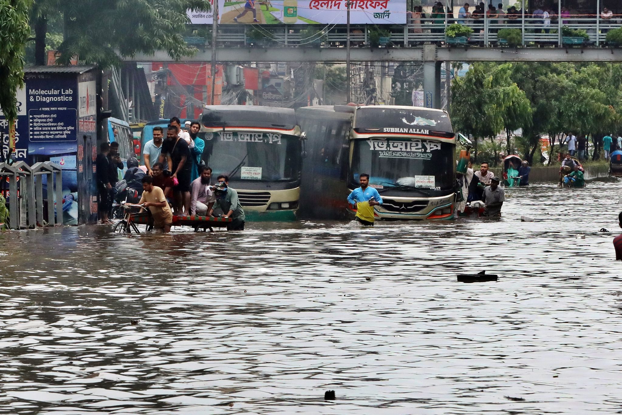 parts of Dhaka waterlogged after heavy rain