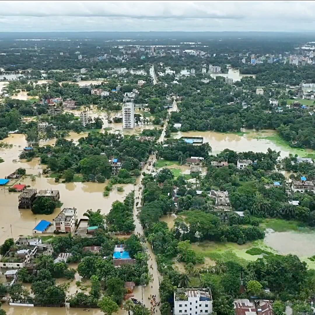 Feni city under floodwater
