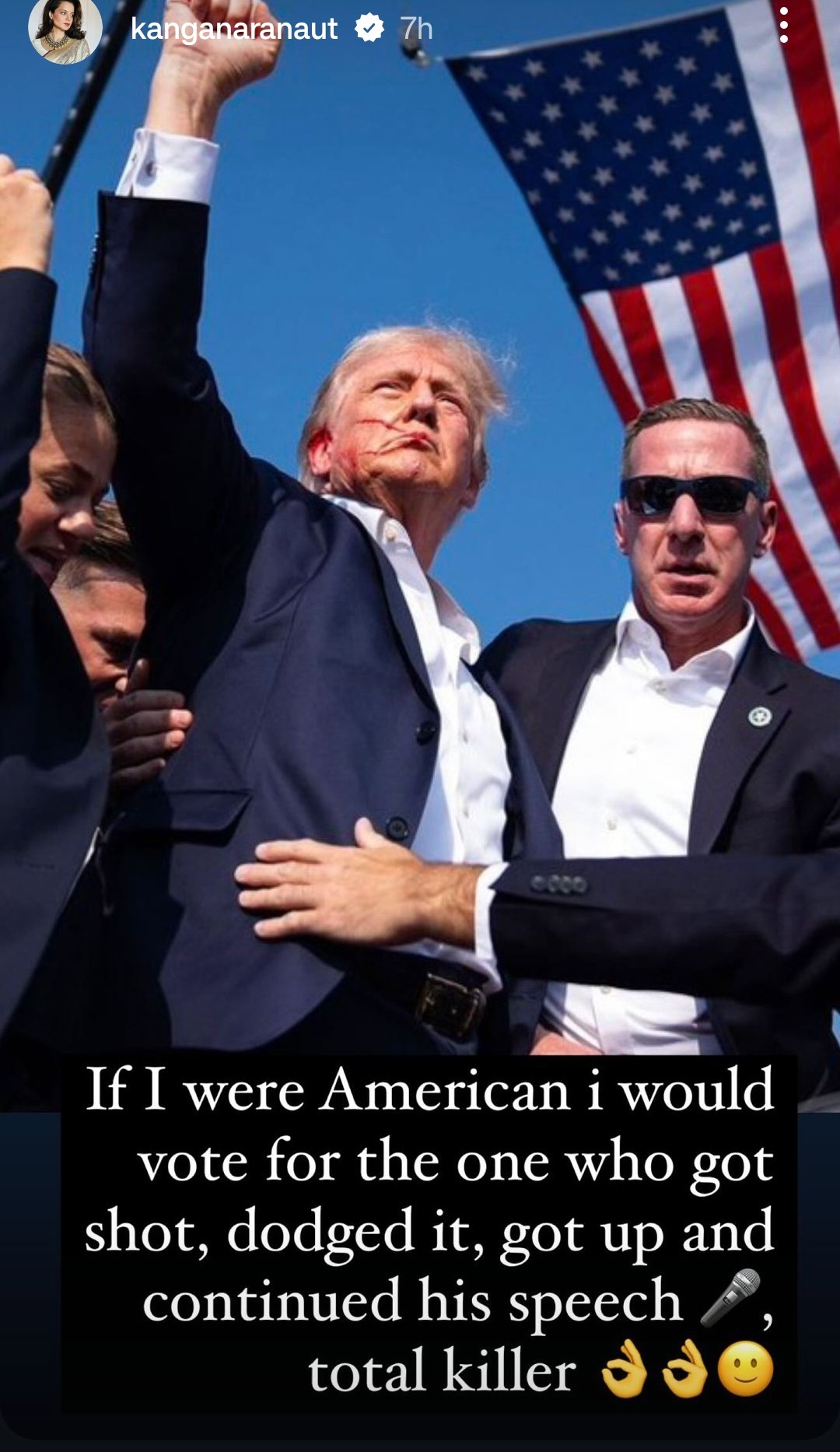 Kangana and Trump. jpg