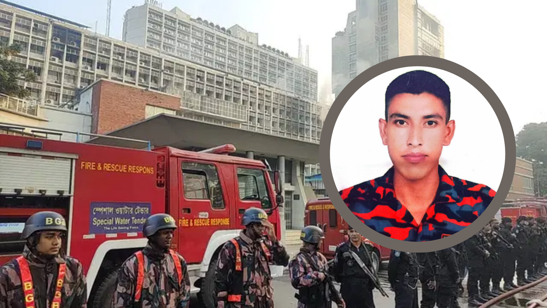 Firefighter dies after being hit by truck while battling Secretariat fire