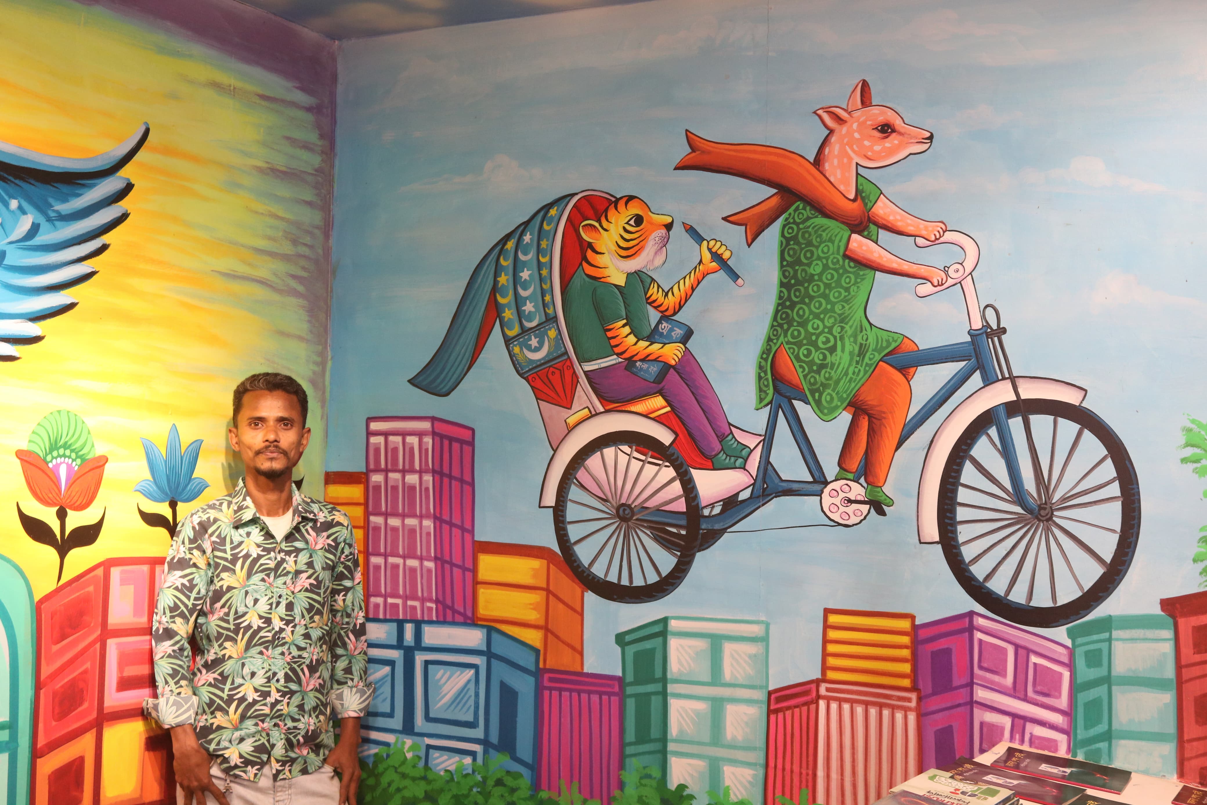 Kureghor Prokashoni rickshaw painting theme