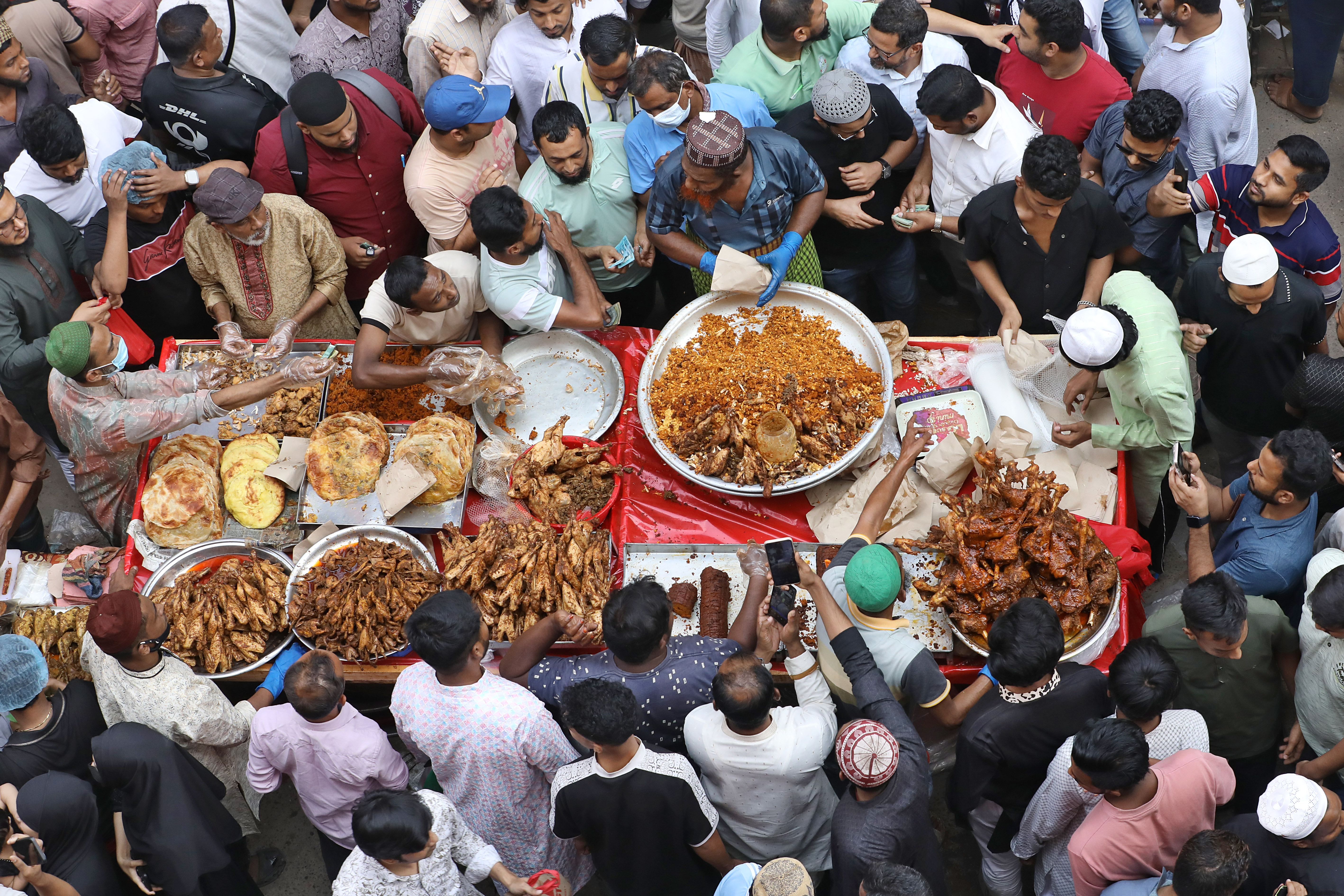 traditional iftar foods at Chawkbazar