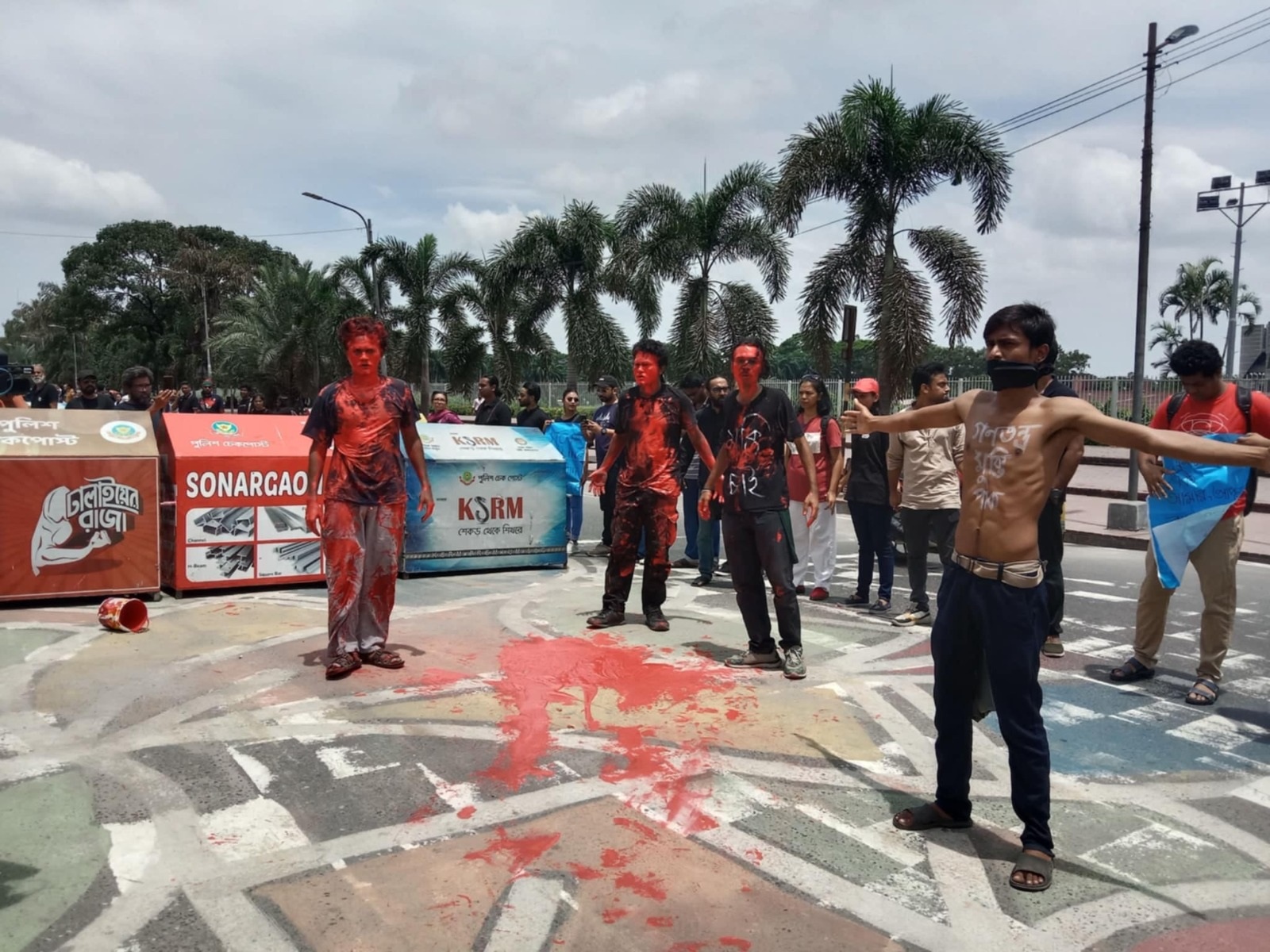 From Tarua Theatre's reenactment of the murder of Abu Sayedjpeg