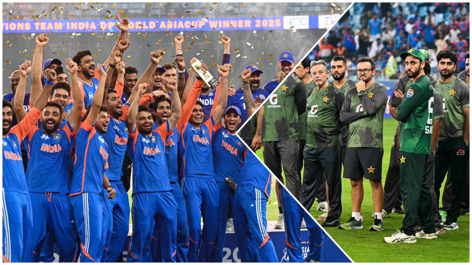 India celebrate Asia Cup win without trophy amid presentation row