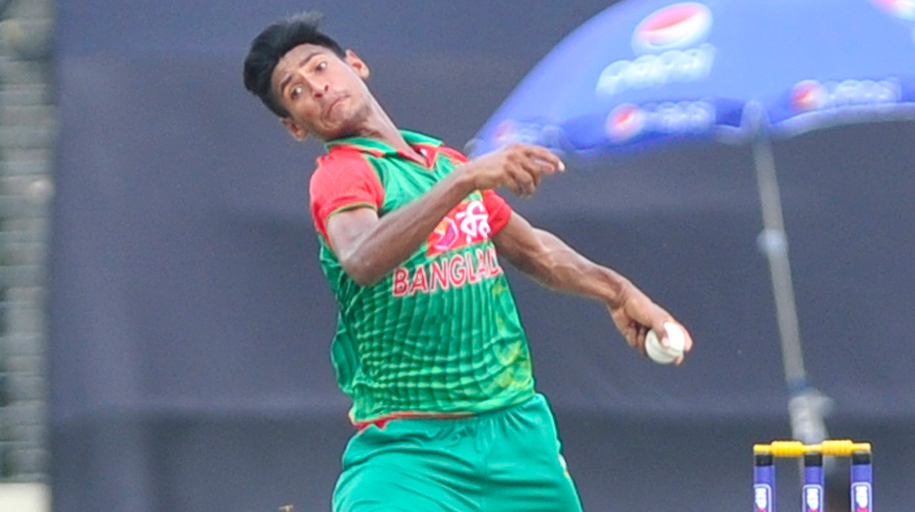 Mustafizur in action