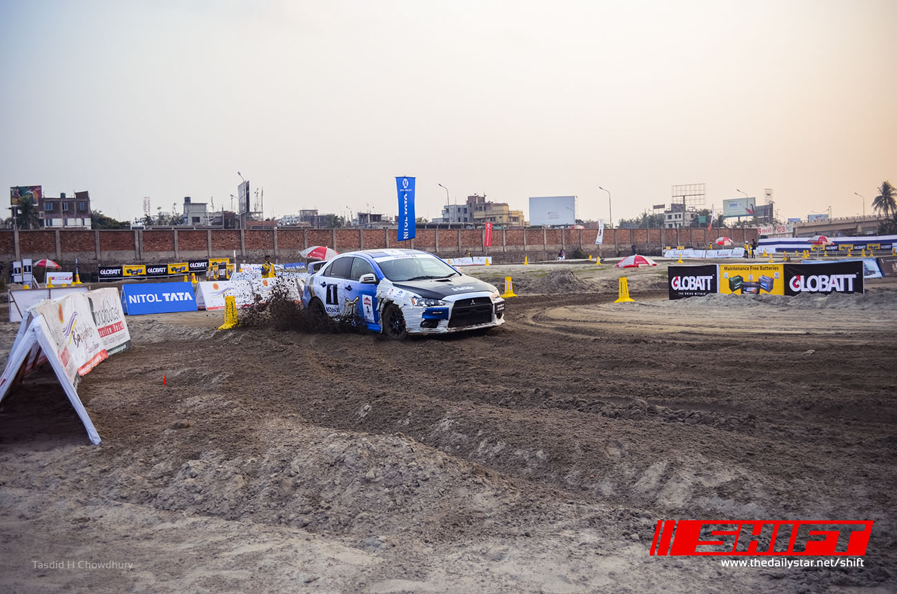 tasdid shift rallycross 2015 bangladesh avik evo