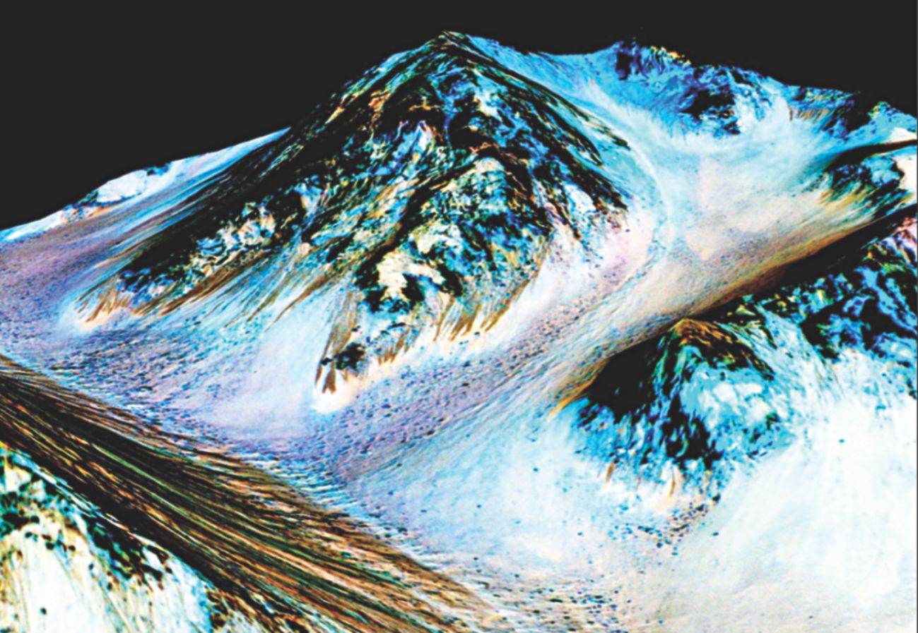 Flowing liquid water found on Mars