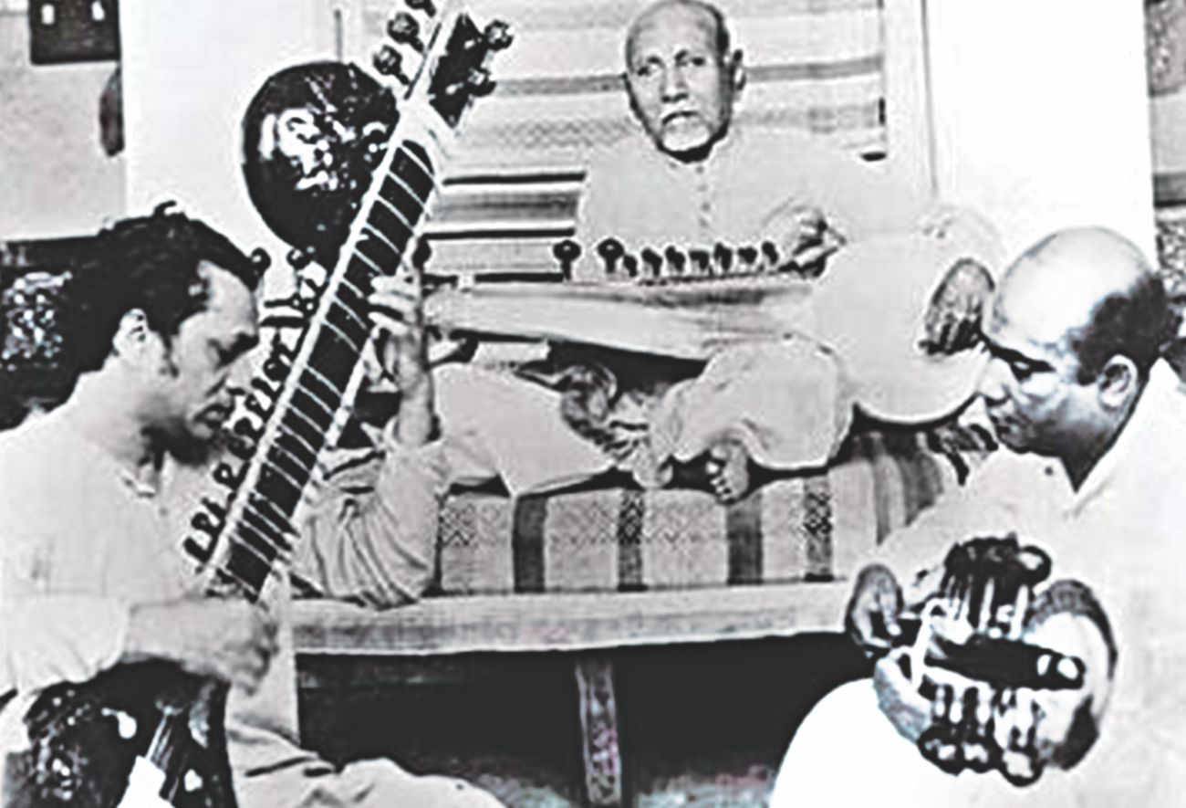 Ravi Shankar, Ustad Alauddin Khan and Ustad Ali Akbar Khan