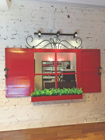 Relaxing at The Red Window