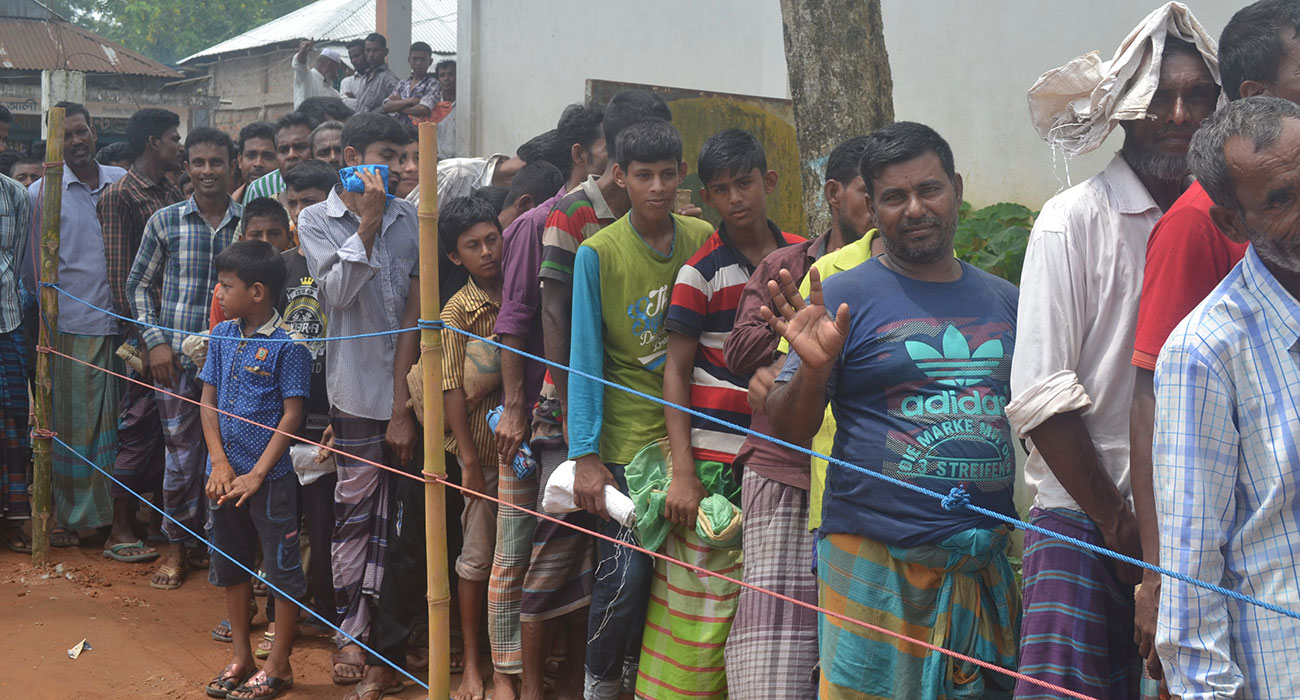 Relief distribution in Moulvibazar