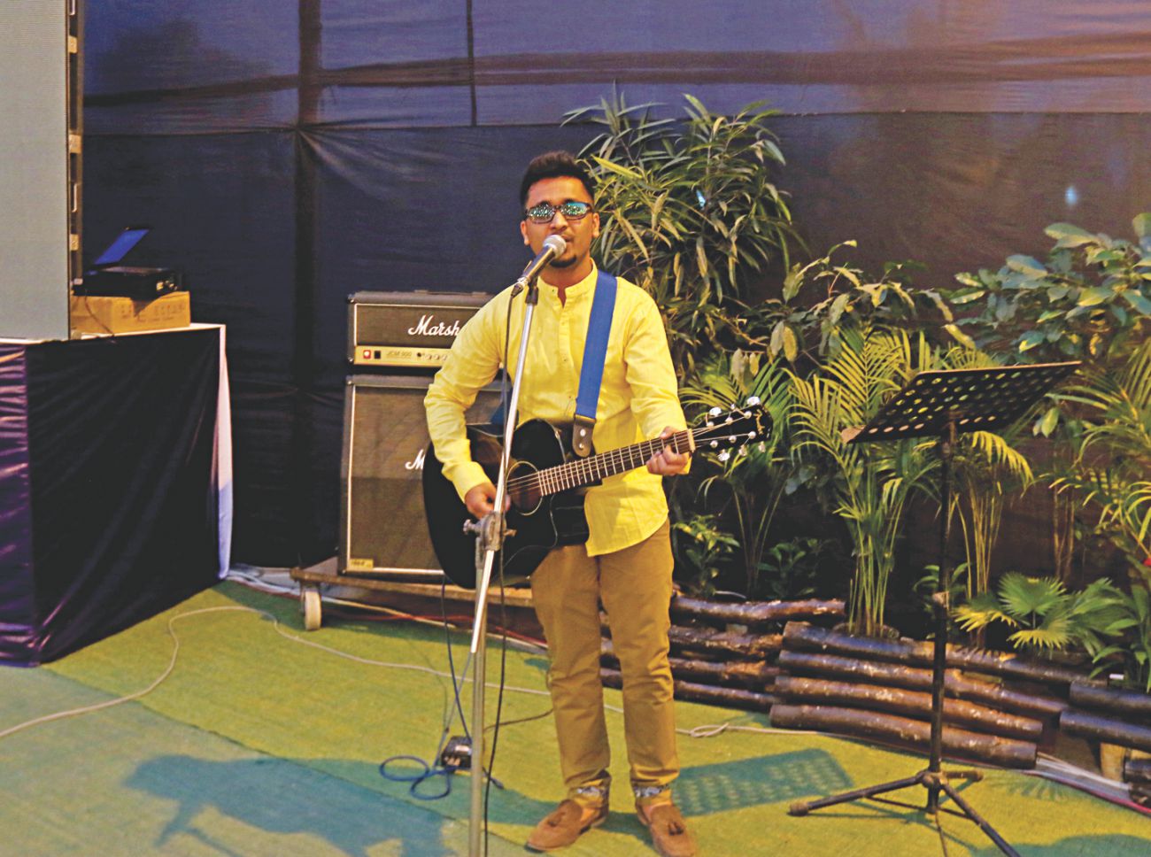 Sandhi plays a beautiful acoustic