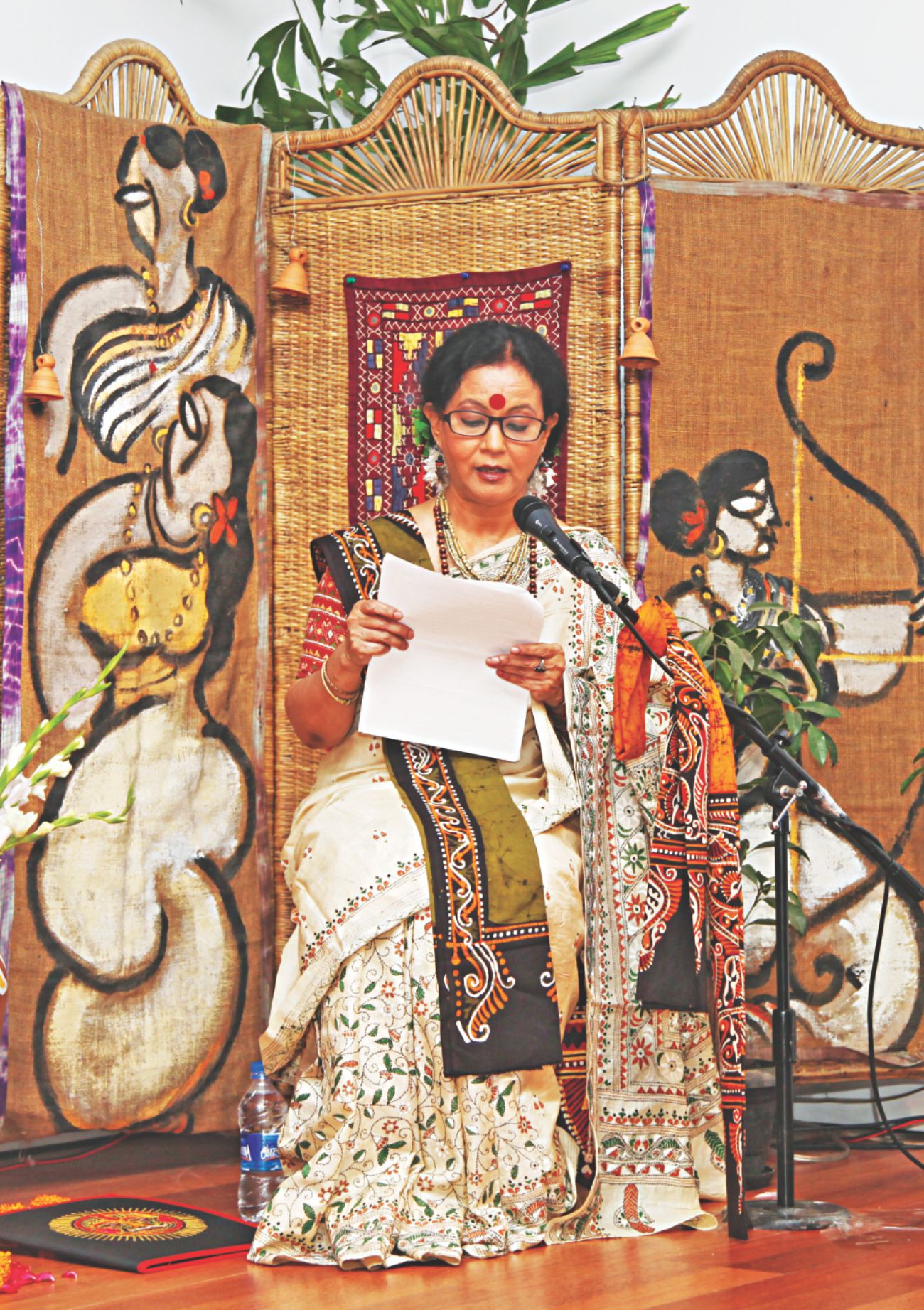 Sharmila Banerjee speaks at the event
