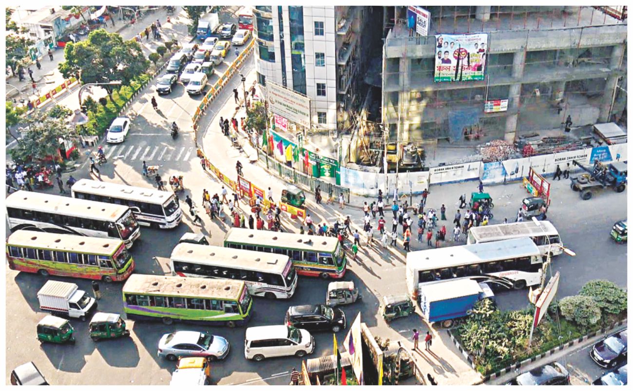 Dhaka Traffic jam