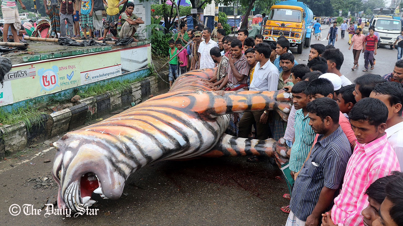 Tiger-statues 