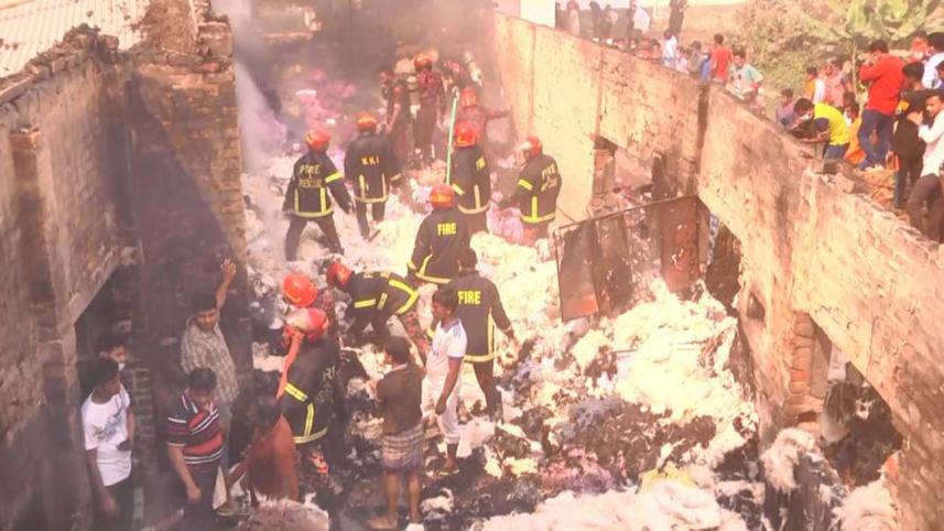 Rajshahi cotton warehouse fire