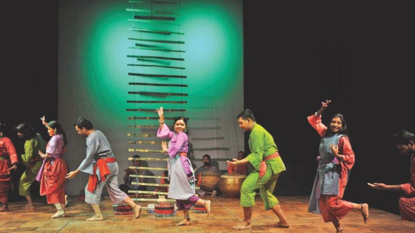 A scene from the play “Nilyakhan” by Mahakal Natya