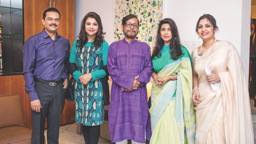 Abrar Anwar; Mrs Anwar; Asaduzzaman Noor MP; Humaira & Bipasha